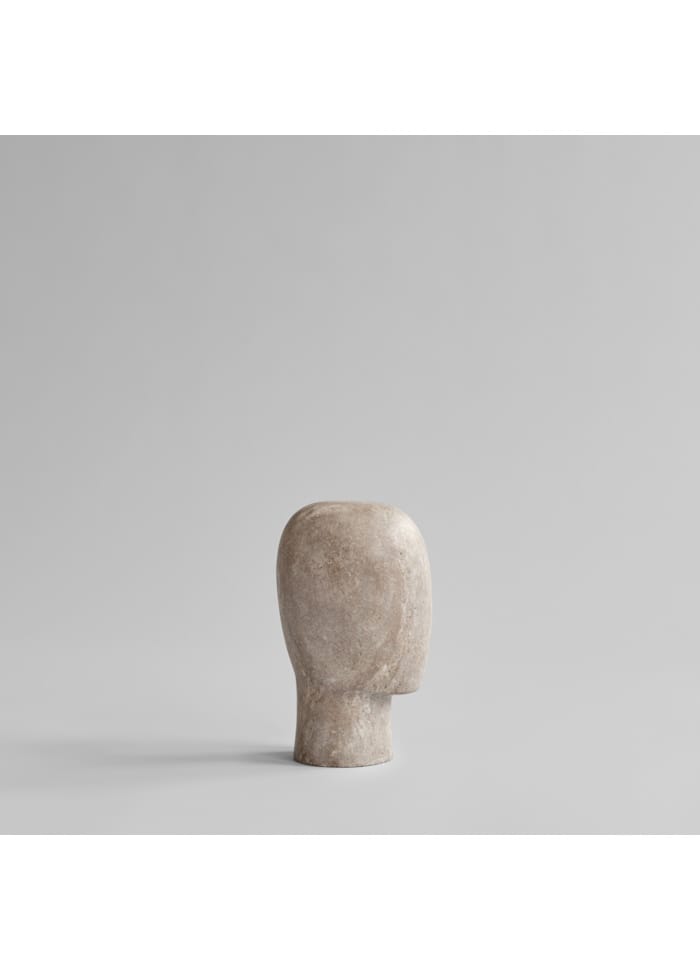 ead Sculpture, Mini - Silver Travertine Η25xL14xW16cm 101 COPENHAGEN