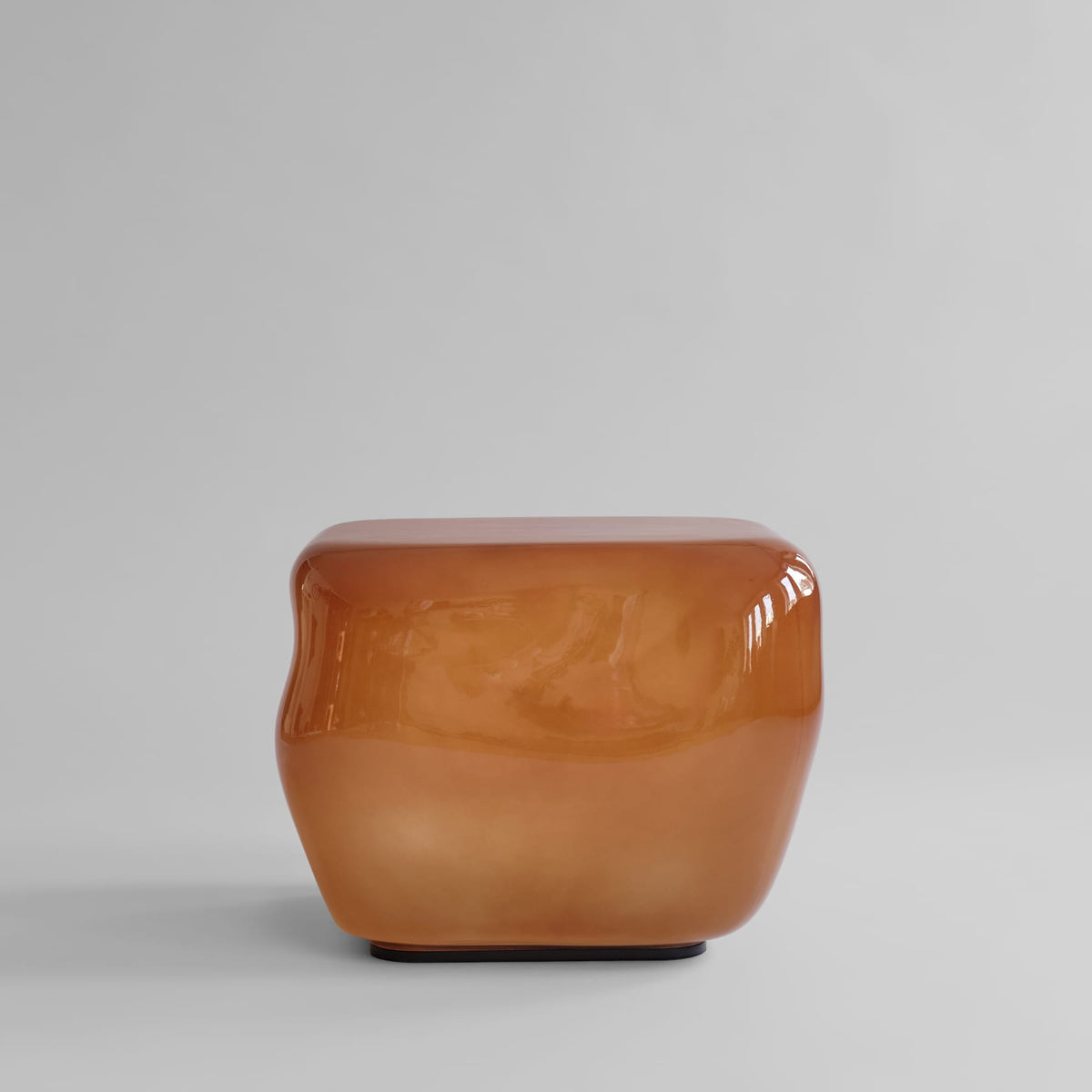 Γυάλινο Τραπεζάκι Καφέ Ishi Medio - Caramel H40 x W52 x L52 cm 101 COPENHAGEN