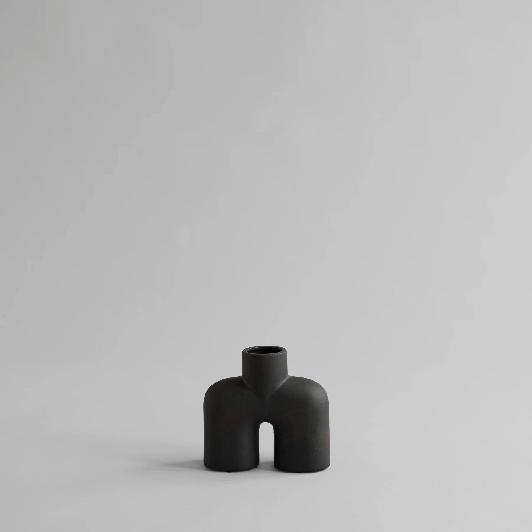 101 COPENHAGEN Βάζο Βάζο, Cobra Uno Mini, Κεραμικό, Καφέ/Μαύρο, 18x65x17cm, 101 COPENHAGEN
