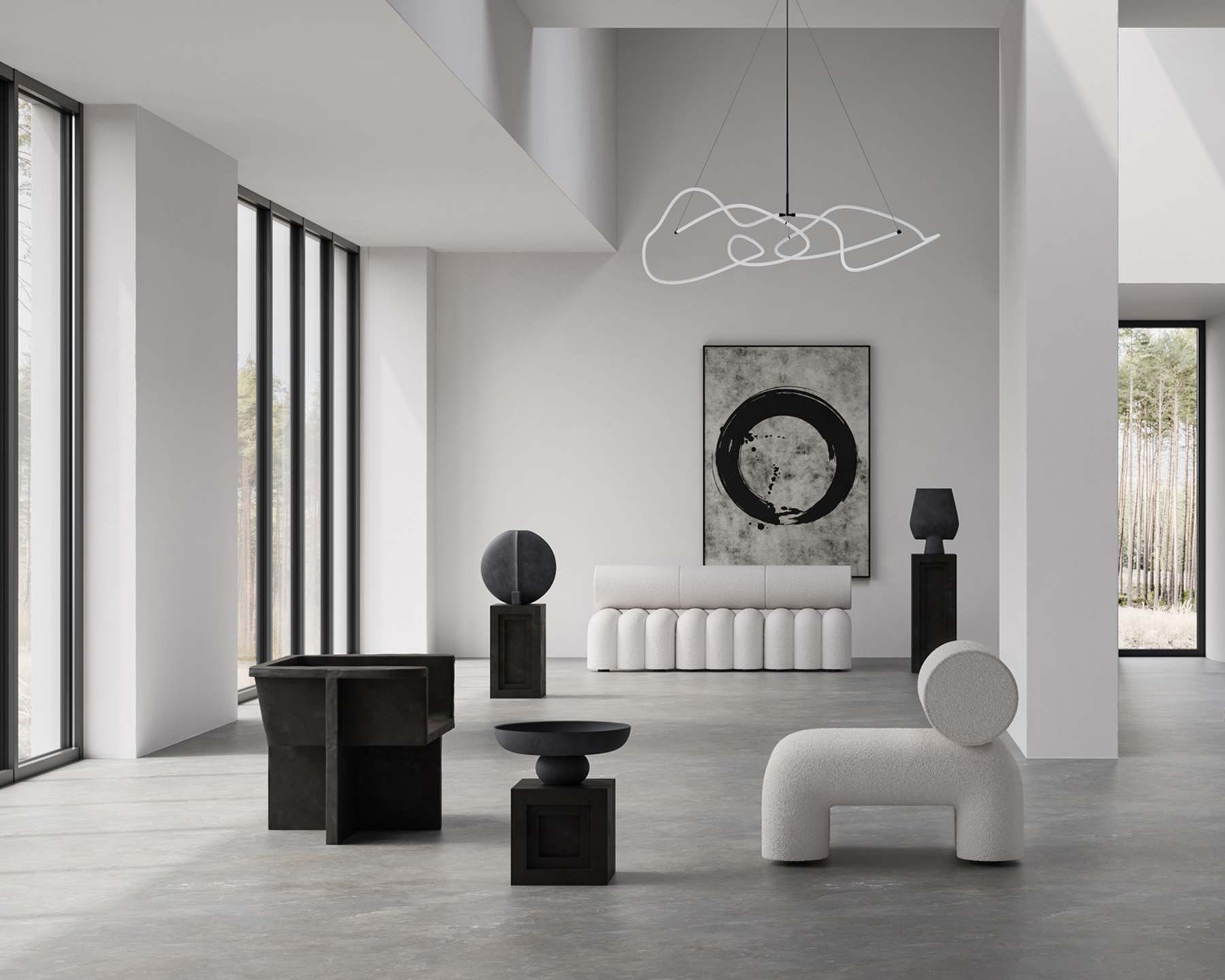 Φωτιστικό Οροφής Ghost Chandelier, Big - Neon (5m) L156 x W82 x H52 101 COPENHAGEN