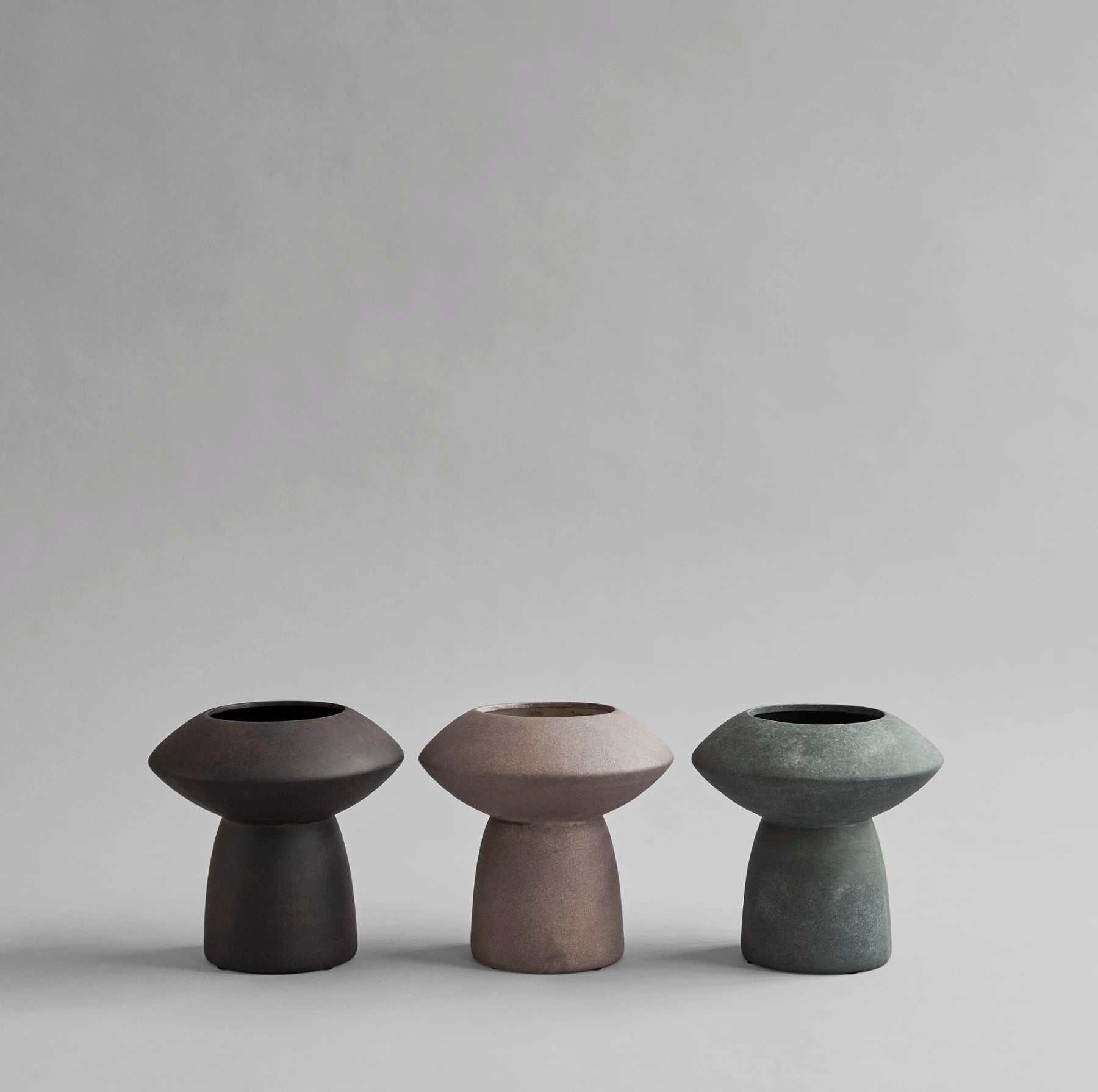101 COPENHAGEN Βάζο Βάζο Sphere Fat Taupe Κεραμικό 23x13,5x24cm, 101 COPENHAGEN
