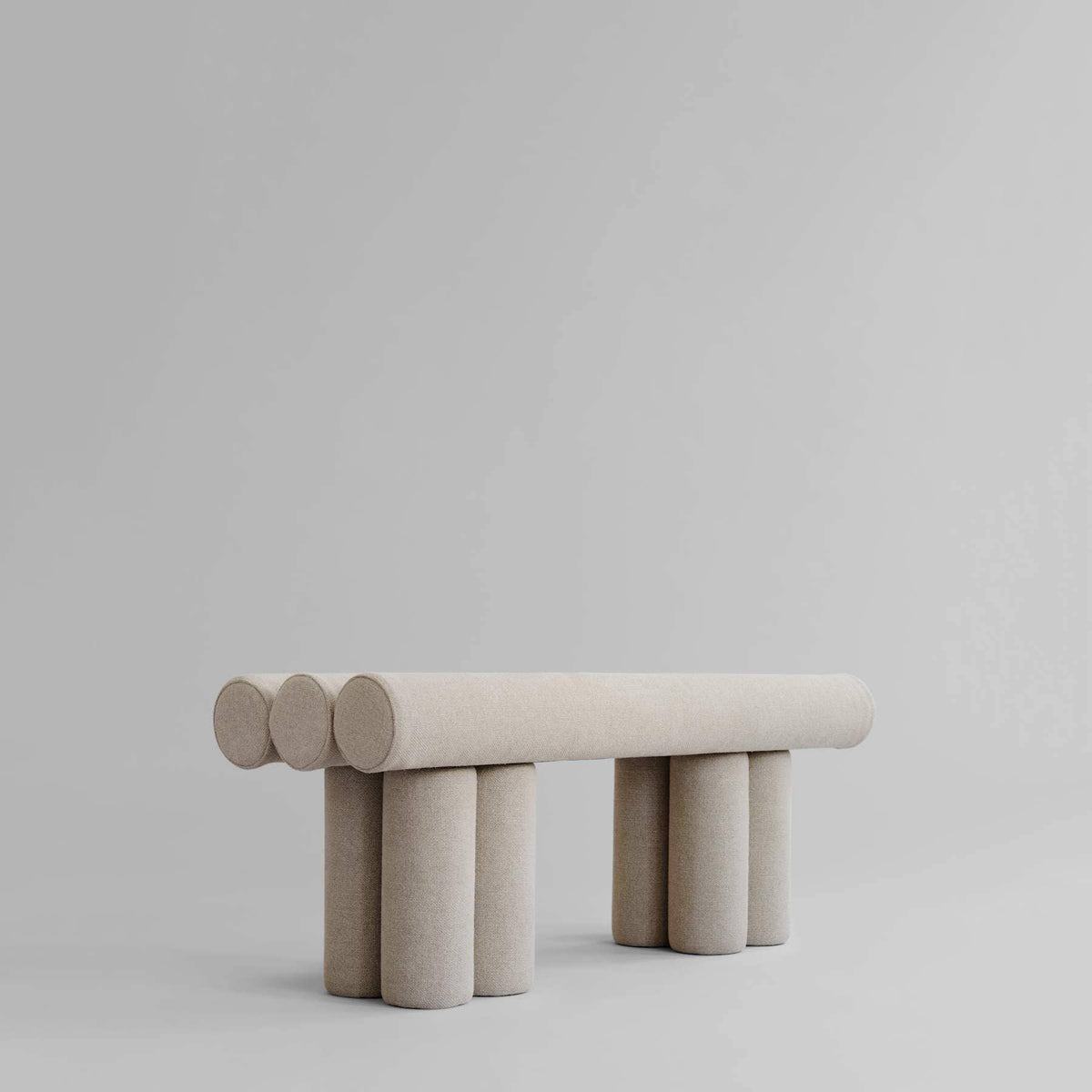 Πάγκος Hiro - Λινό Ύφασμα Sand H48,5 x W39 x L120 cm 101 COPENHAGEN