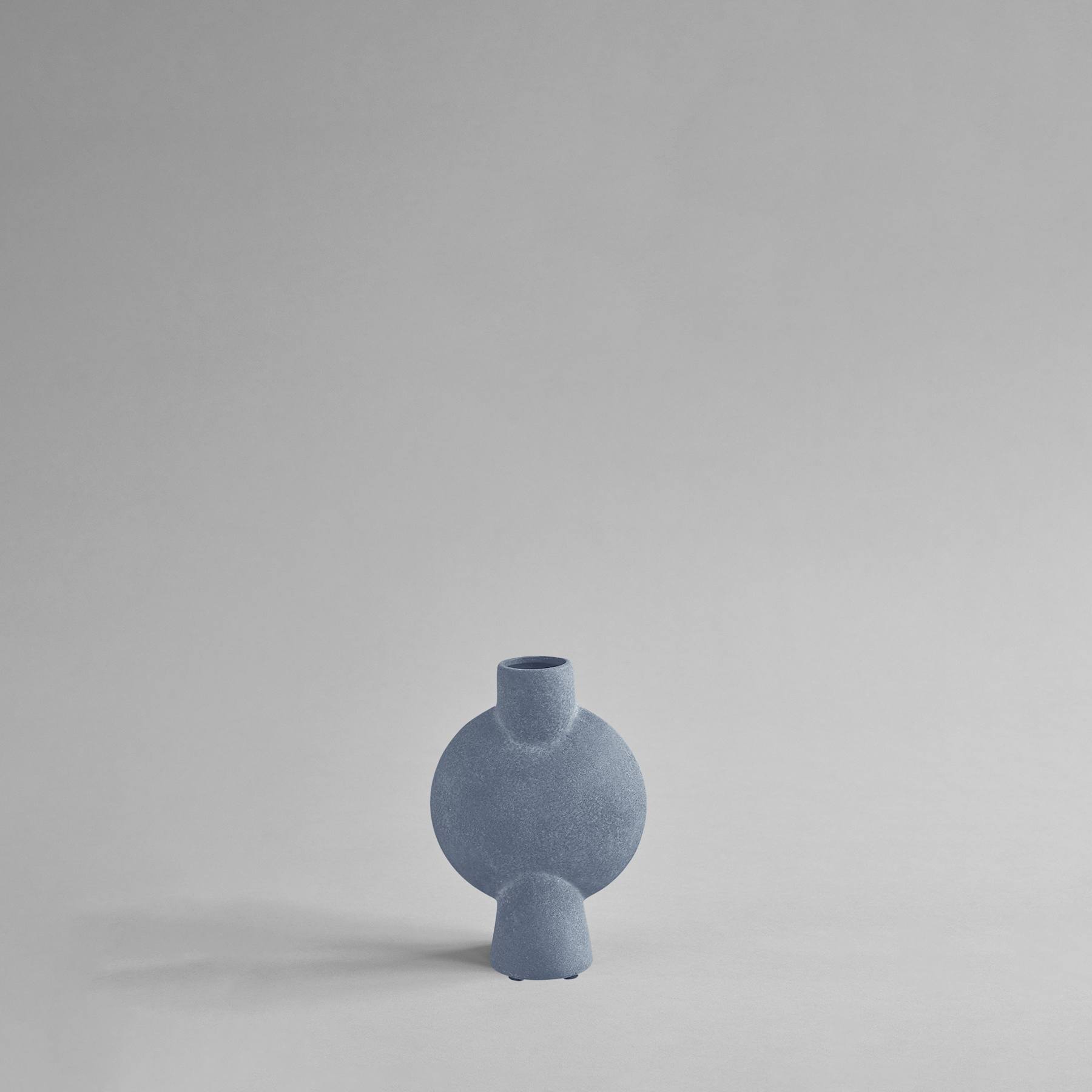 101 COPENHAGEN Βάζο Βάζο, Sphere Bubl, Mini Ανοιχτό Γκρι, Κεραμικό, 18x6x14cm, 101 COPENHAGEN