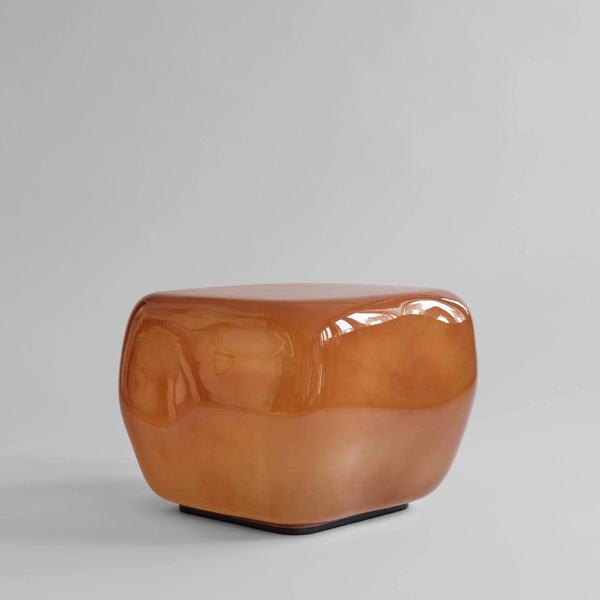 Γυάλινο Τραπεζάκι Καφέ Ishi Medio - Caramel H40 x W52 x L52 cm 101 COPENHAGEN