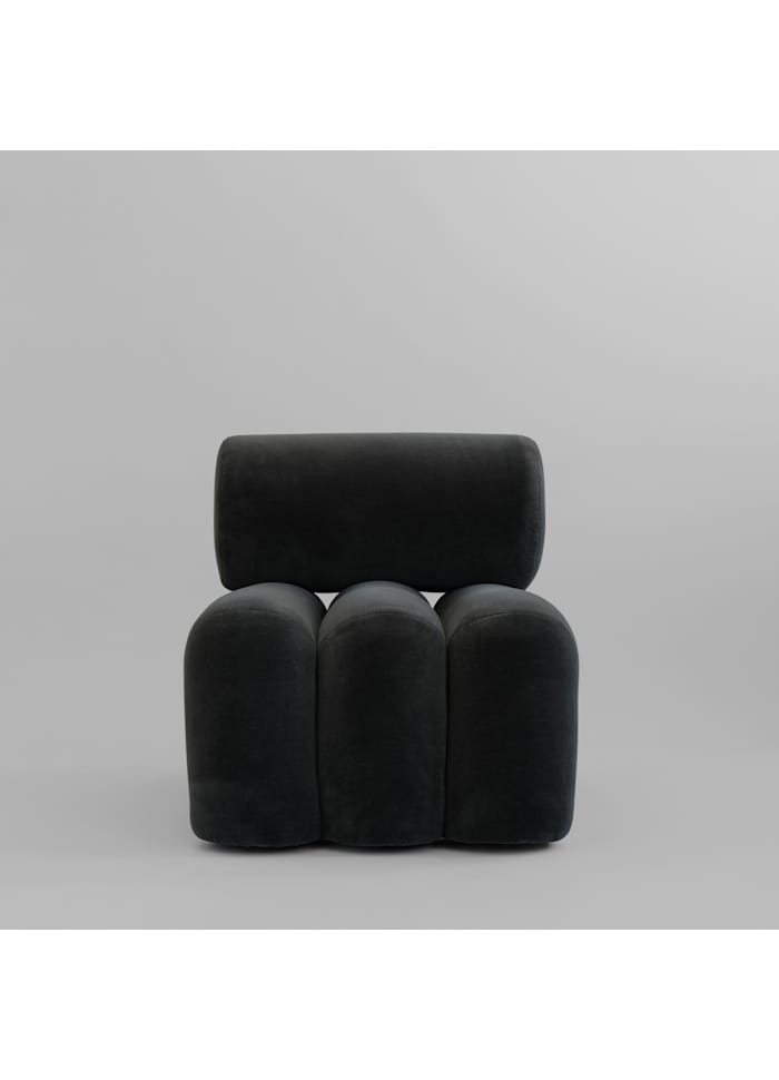 Καρέκλα Σαλονιού Foku - Peat Velvet Γκρι H70 x W65 x L92 cm 101 COPENHAGEN