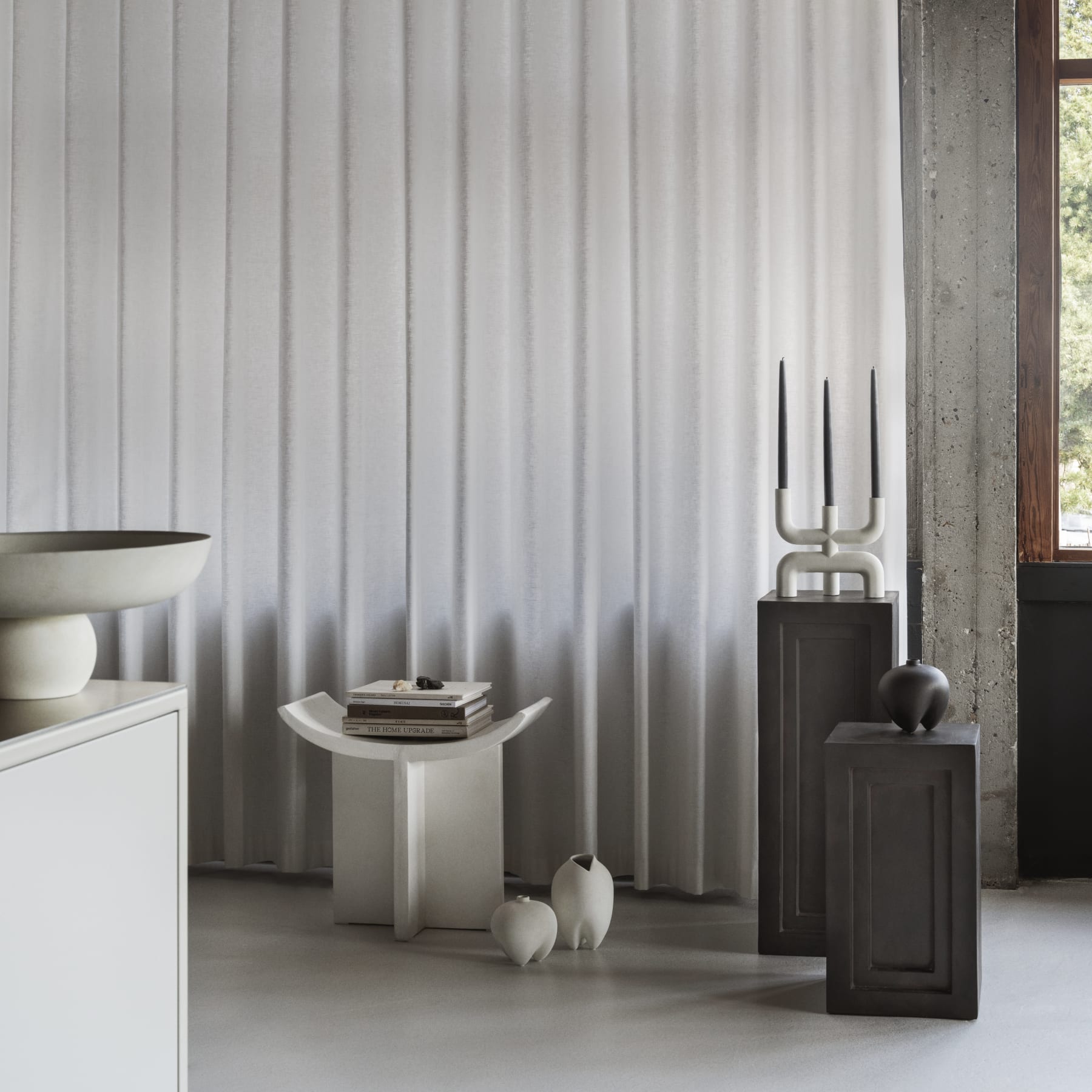 101 COPENHAGEN Βάζο Βάζο, Sumo Petit, Άσπρο, Κεραμικό, H15x W15x L15cm 101 Copenhagen