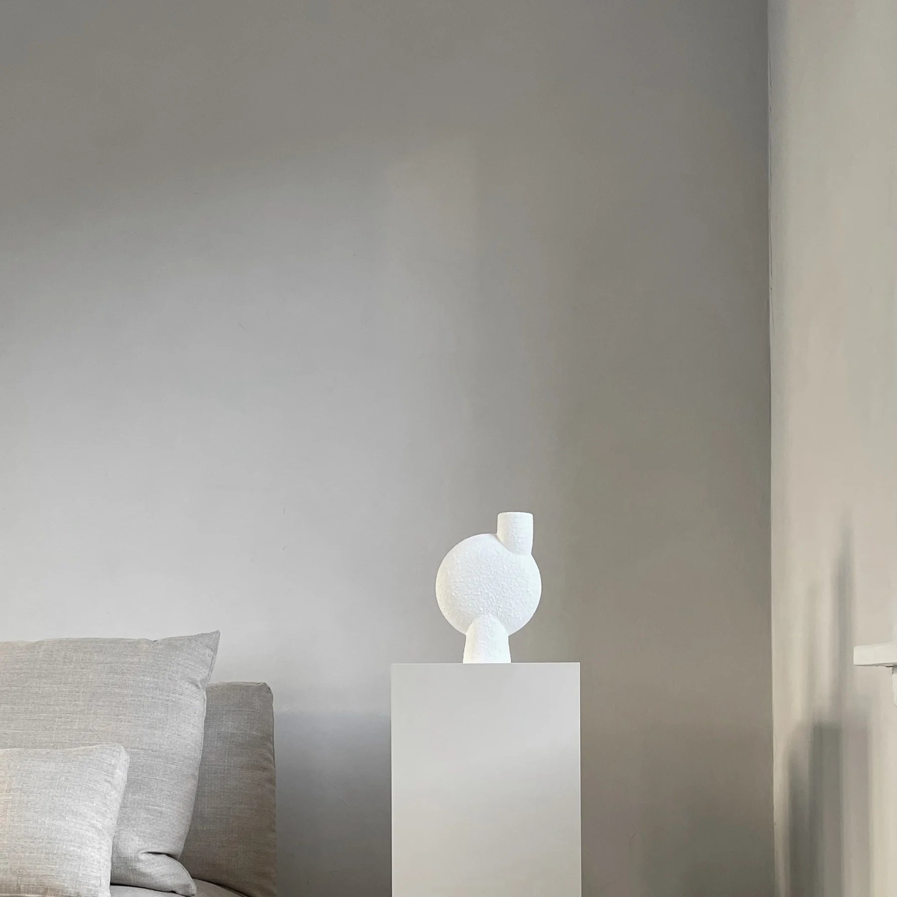 101 COPENHAGEN Βάζο Sphere Bubl Medio Κεραμικό Διακοσμητικό Βάζο Bubl Άσπρο 26x18x8cm 101 COPENHAGEN