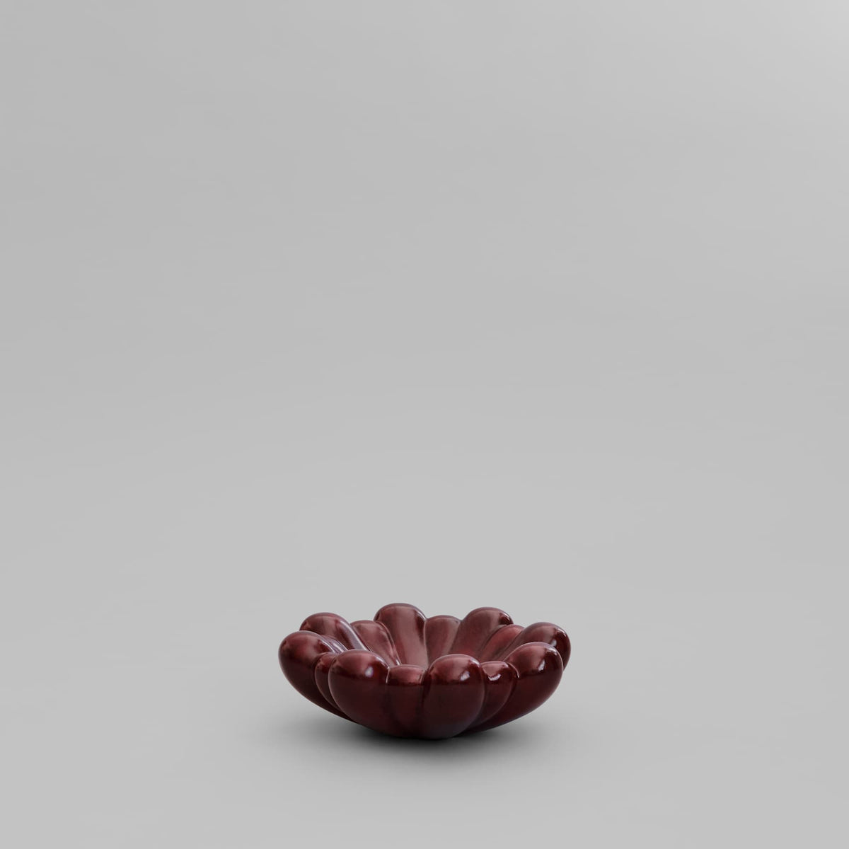 Διακοσμητική Πιατέλα Bloom Medio - Κεραμική Maroon H10.5 x W28.5 x L28.5 cm 101 COPENHAGEN