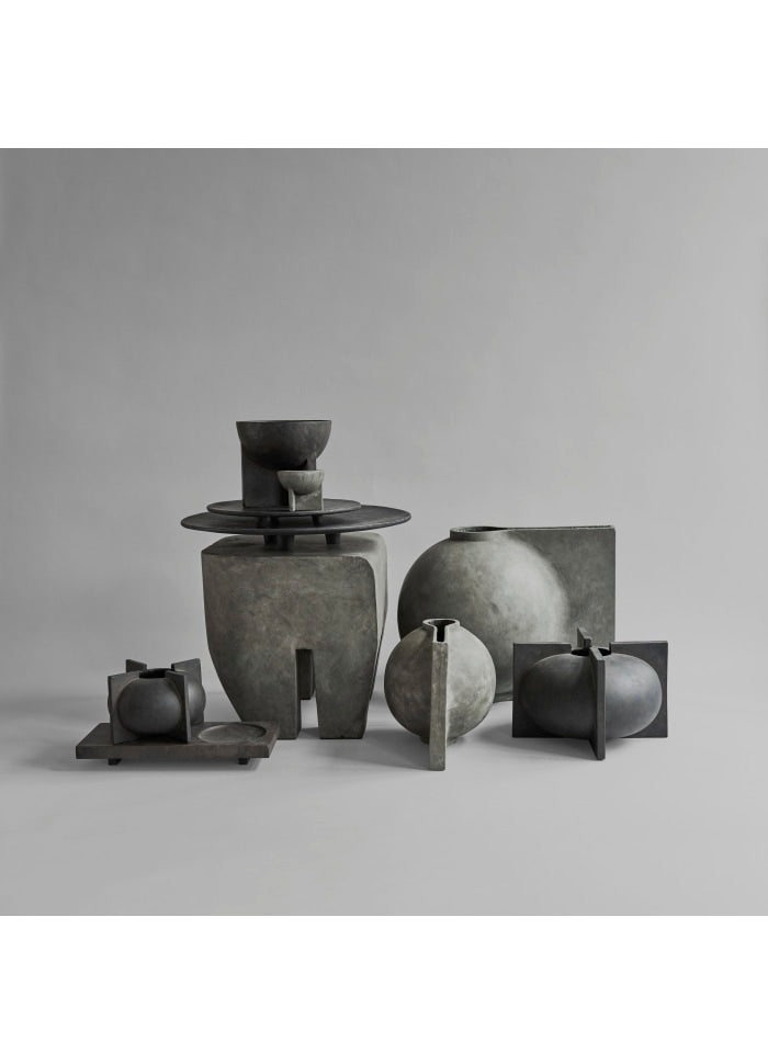 101 COPENHAGEN Βάζο Βάζο Kyoto Big Κεραμικό Σκούρο Καφέ Η20x38x38cm 101 COPENHAGEN