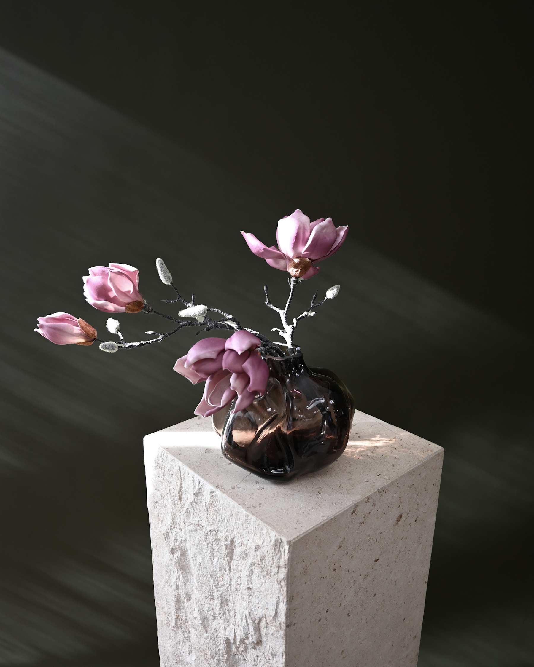 101 COPENHAGEN ΒΑΖΟ Βάζο Wabi Mini Smoked Forest L19 x W19 x H6 101 COPENHAGEN