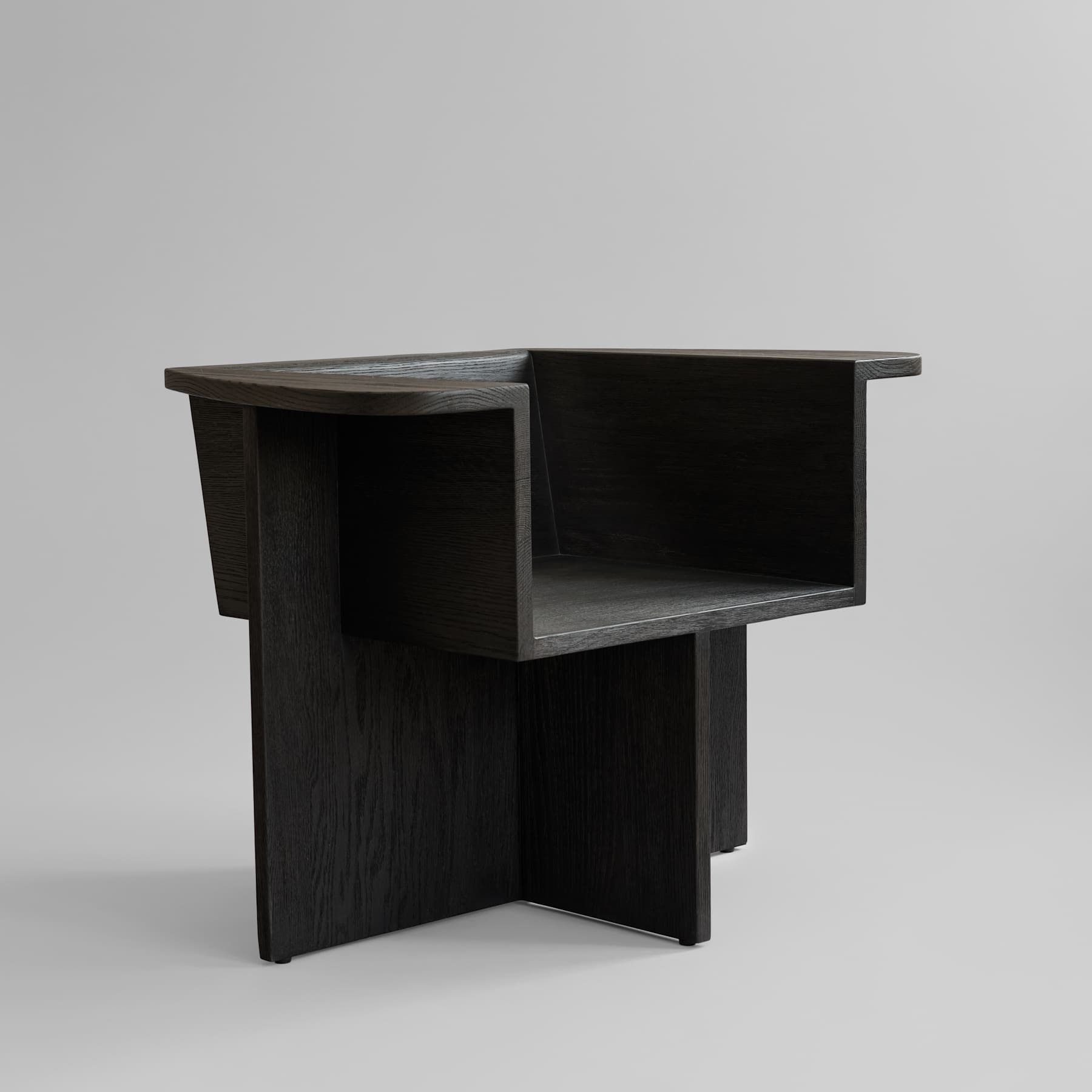 Καρέκλα Σαλονιού Brutus - Coffee Black Δρυς H65 x W92 x L63 cm 101 COPENHAGEN