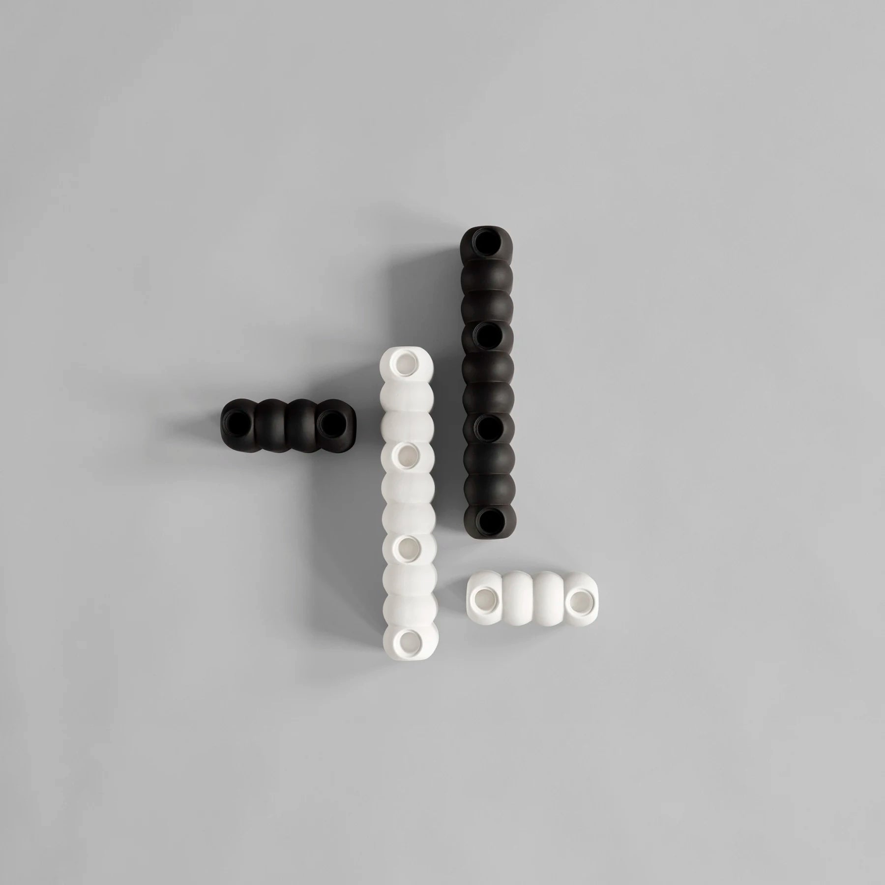 101 COPENHAGEN Κηροπήγιο Κηροπήγιο Tube Big Κεραμικό Άσπρο L35xW6xH11cm, 101COPENHAGEN