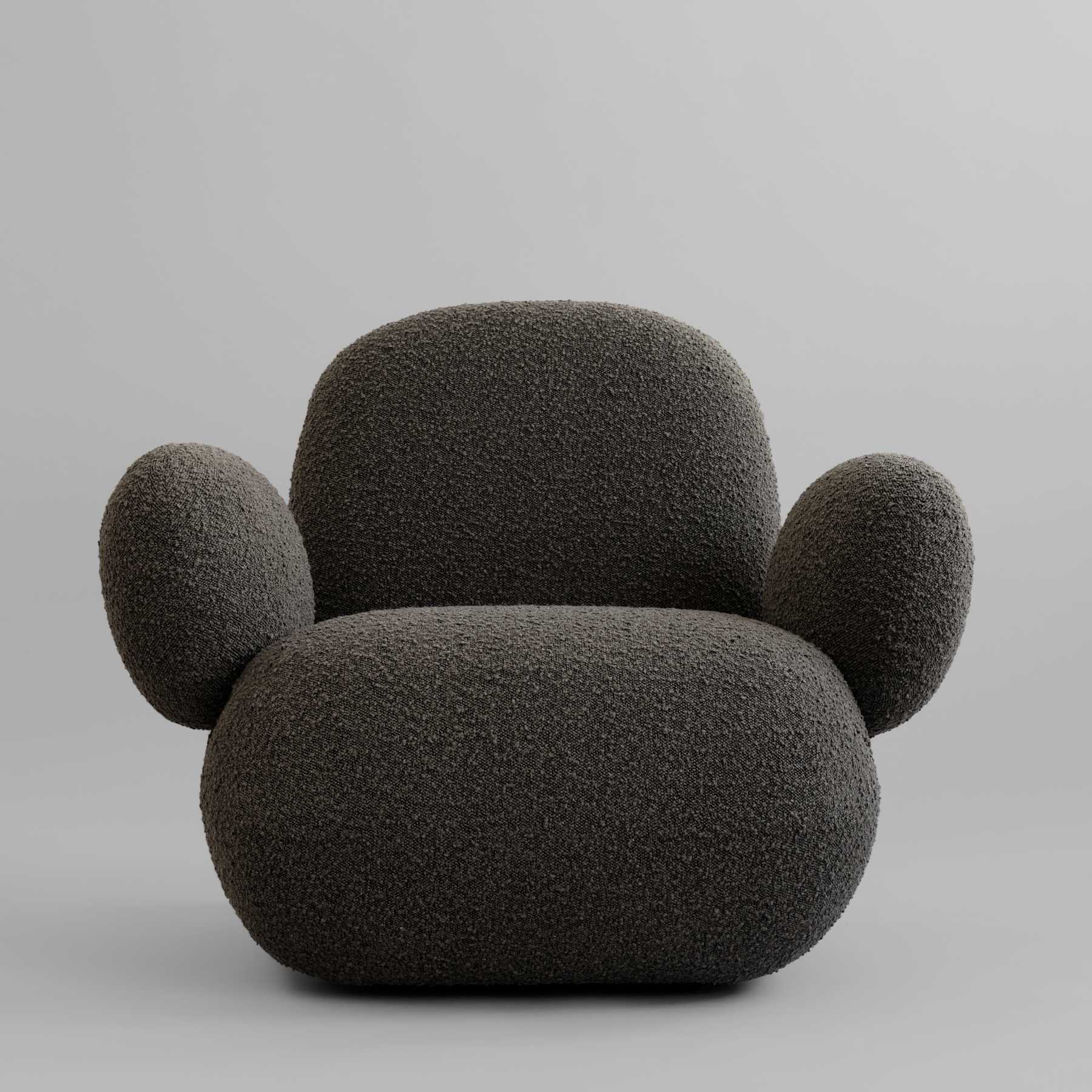 101 COPENHAGEN Πολυθρόνα Πολυθρόνα Toe Armchair Flat Deep Taupe (A2635) L94 x W100 x H80 101 COPENHAGEN