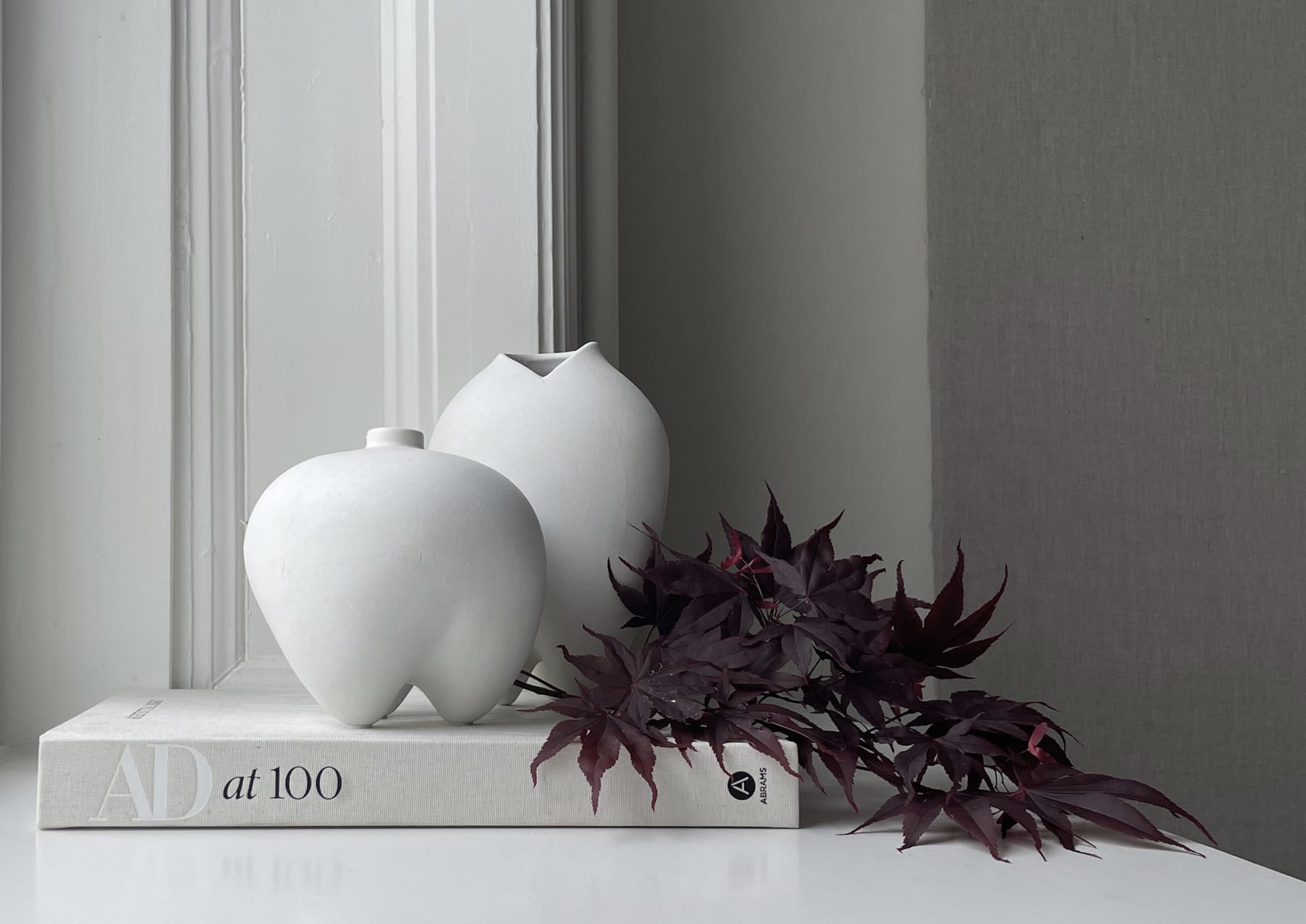 101 COPENHAGEN Βάζο Βάζο, Sumo Petit, Άσπρο, Κεραμικό, H15x W15x L15cm 101 Copenhagen