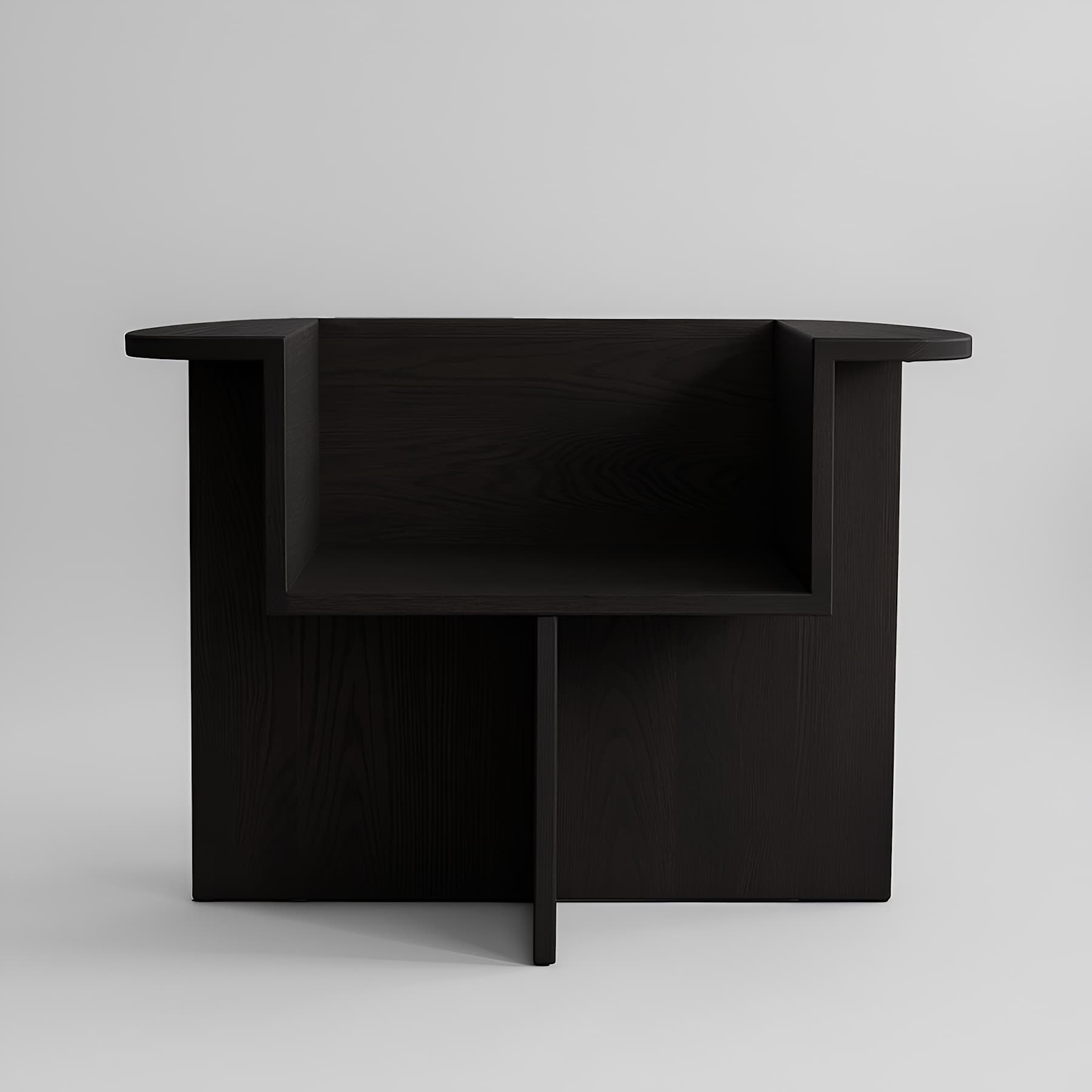 101 COPENHAGEN Καρέκλα Καρέκλα Brutus Lounge Chair Coffee Black Δρυς L92xW63xH65 CM 101 COPENHAGEN