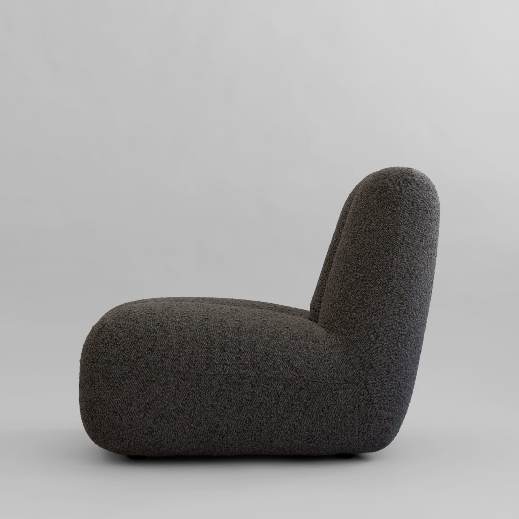 101 COPENHAGEN Πολυθρόνα Πολυθρόνα Toe Chair (A2635) Μπουκλέ Ύφασμα Σκούρο Taupe L70xW80xH72 cm 101 COPENHAGEN