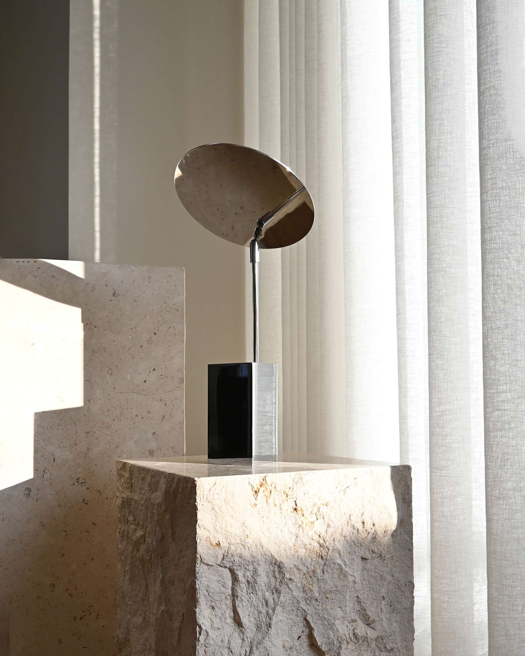 Επιτραπέζιο Φωτιστικό Reflect Lamp - Μεταλλικό Χρώμιο L8 x W8 x H39 cm E14 101 COPENHAGEN