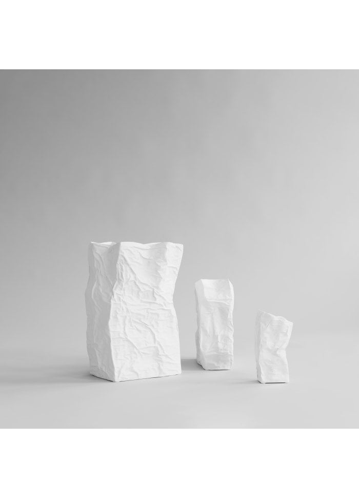 101 COPENHAGEN Βάζο Βάζο Kami Medio Κεραμικό Άσπρο 16x15x35 cm 101 COPENHAGEN