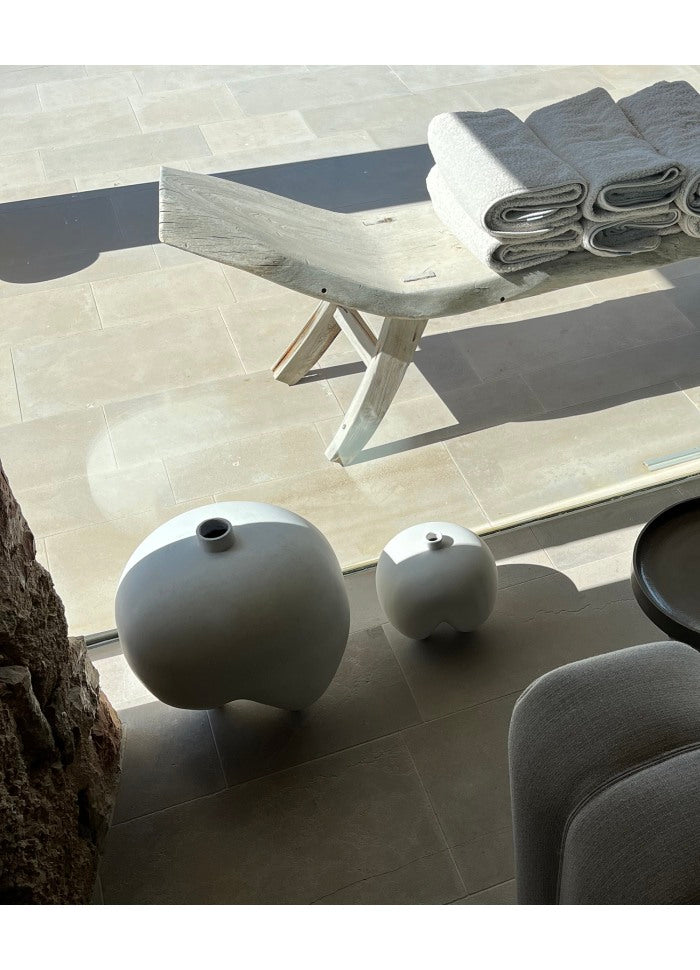 101 COPENHAGEN Βάζο Βάζο Δαπέδου Sumo Big Bone White Άσπρο, Κεραμικό, H43,5cmxW44cmxL44cm 101 Copenhagen