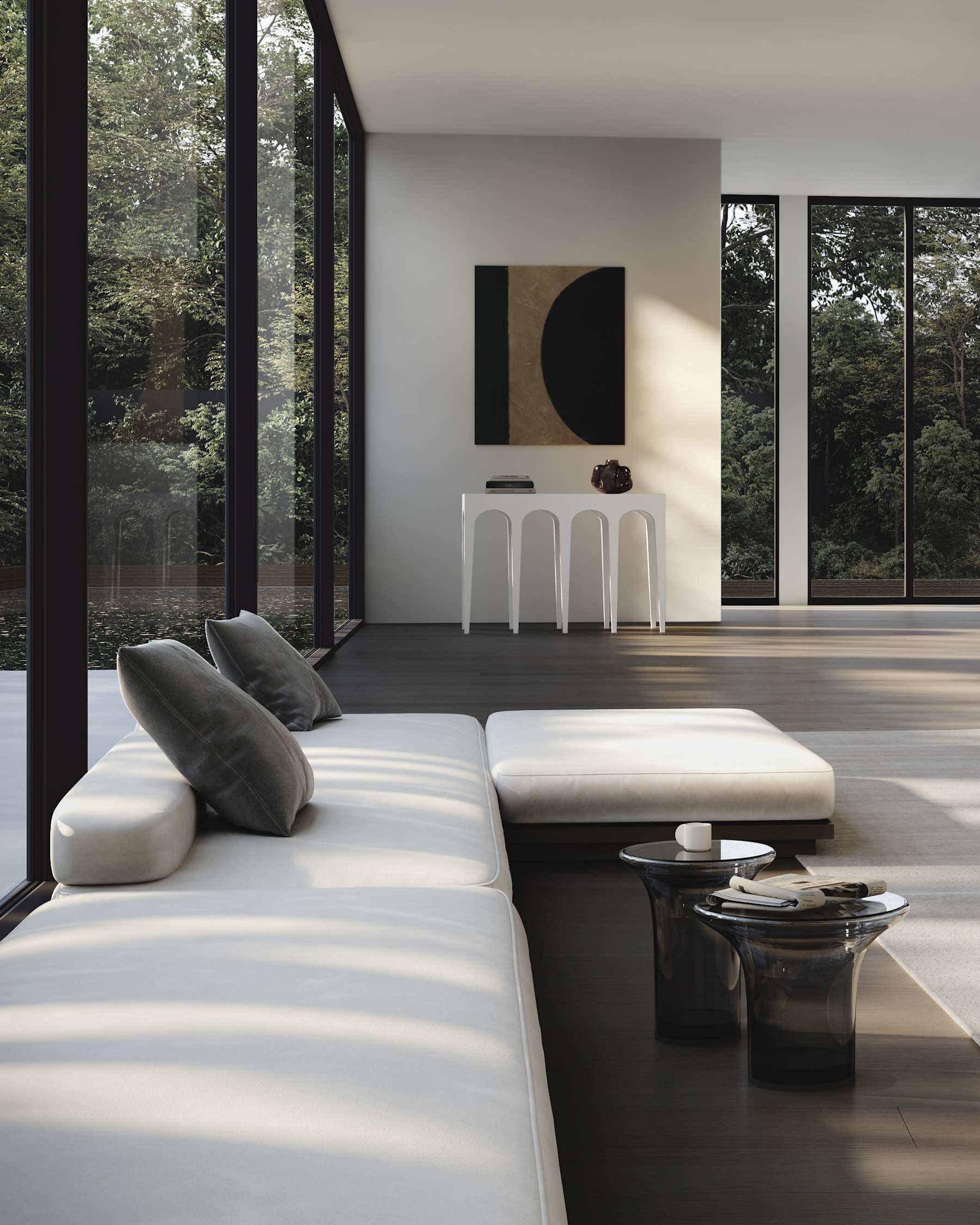 101 COPENHAGEN ΒΑΖΟ Βάζο Wabi Mini Smoked Forest L19 x W19 x H6 101 COPENHAGEN