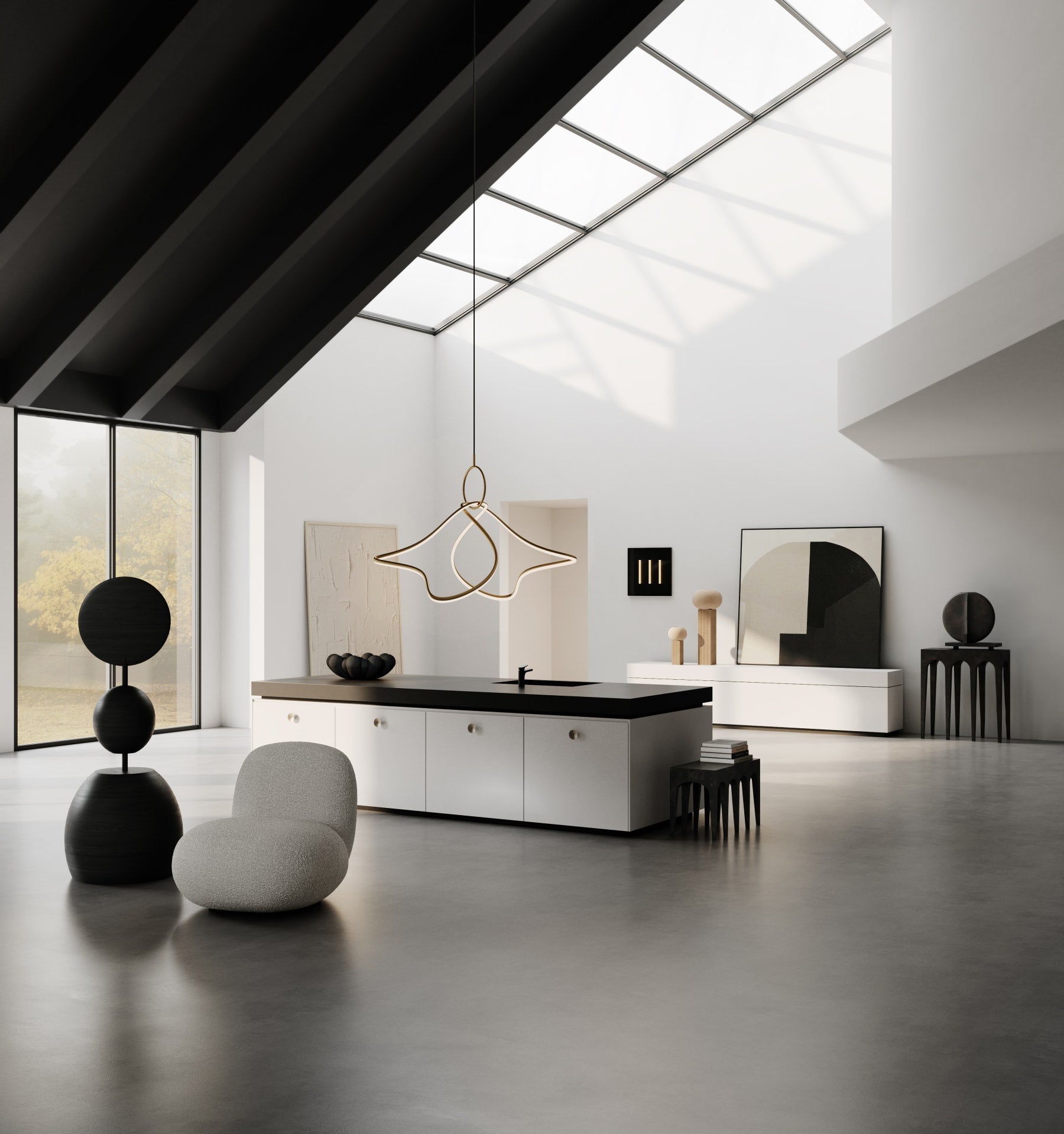 Φωτιστικό Οροφής Kumo Chandelier, Big - Brass L100 x W80 x H88 cm 101 COPENHAGEN