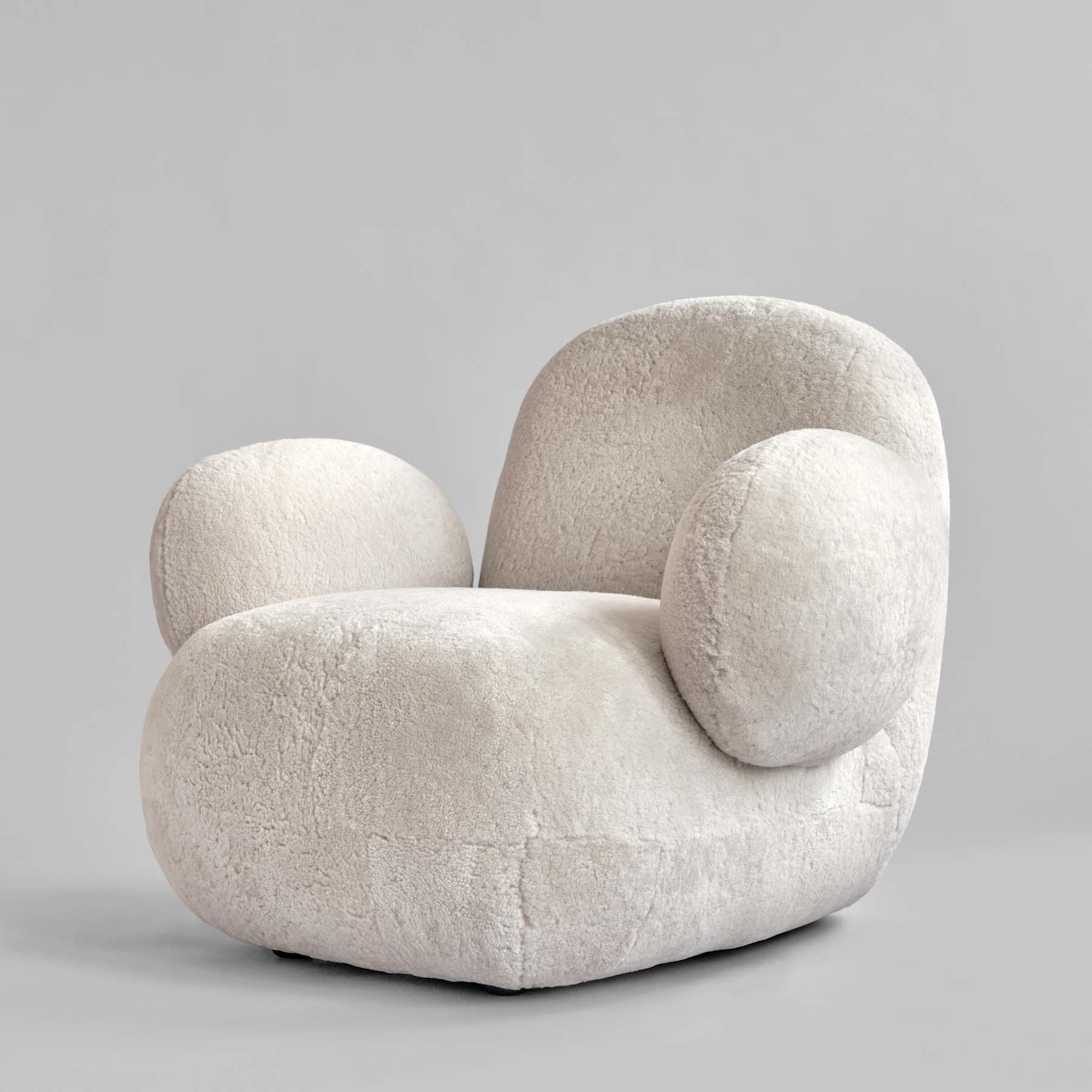 Πολυθρόνα Toe Armchair Flat / Sandshell / Sheepskin L94 x W100 x H80 101 COPENHAGEN