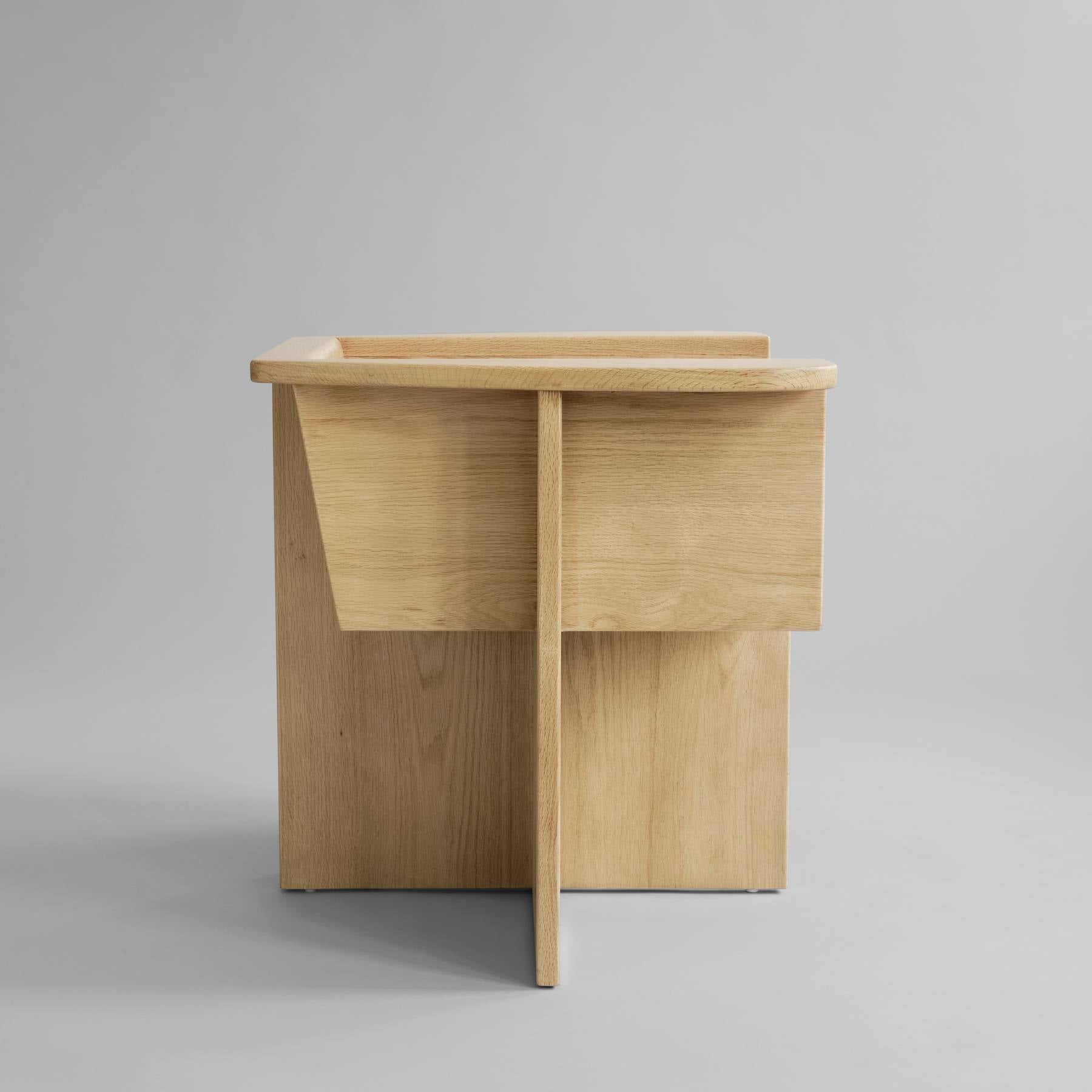 Καρέκλα Σαλονιού Brutus - Φυσικό Ξύλο Δρυός H65 x W92 x L63 cm 101 COPENHAGEN