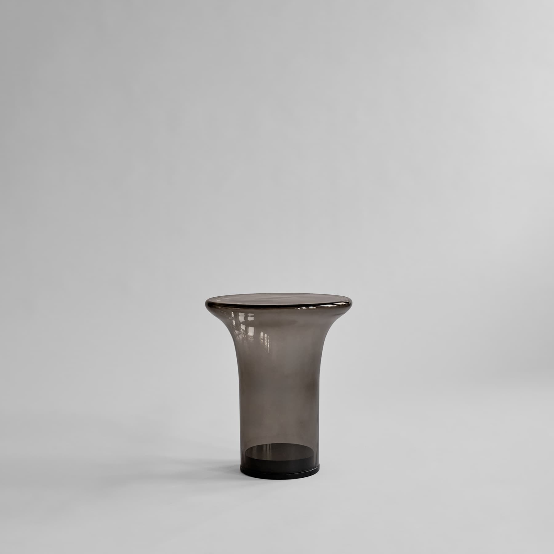 Τραπέζι Trumpet Ψηλό / Smoked Forest / Γυάλινο L35 x W35 x H45 101 COPENHAGEN