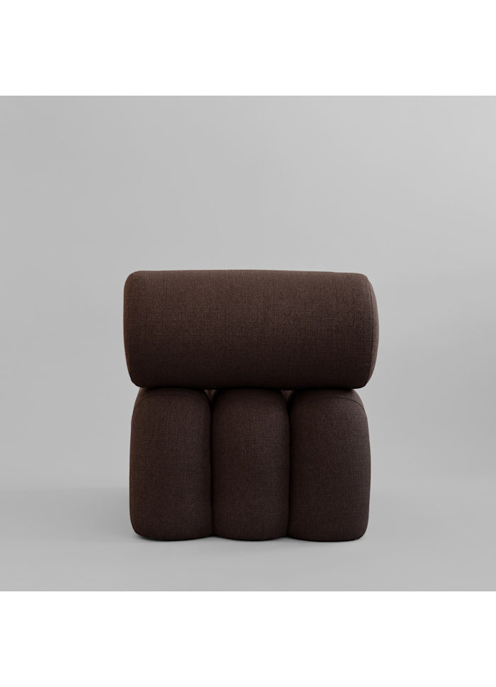 Πολυθρόνα Foku Chair Σκούρο Καφέ L92xW60xH70 cm 101 COPENHAGEN