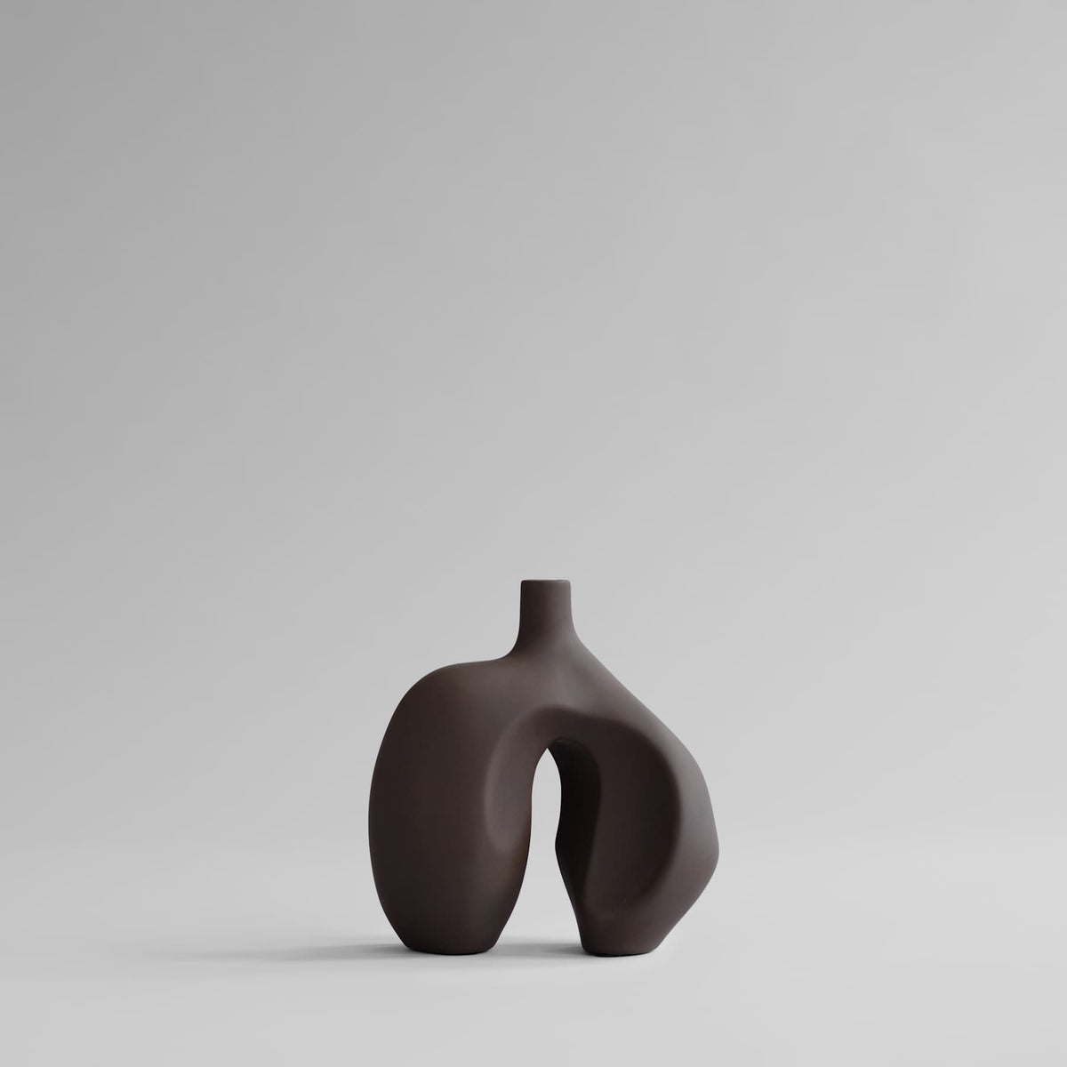 Βάζο Ni Mini - Κεραμικό Σοκολατί H30 x W22 x L26 cm 101 COPENHAGEN