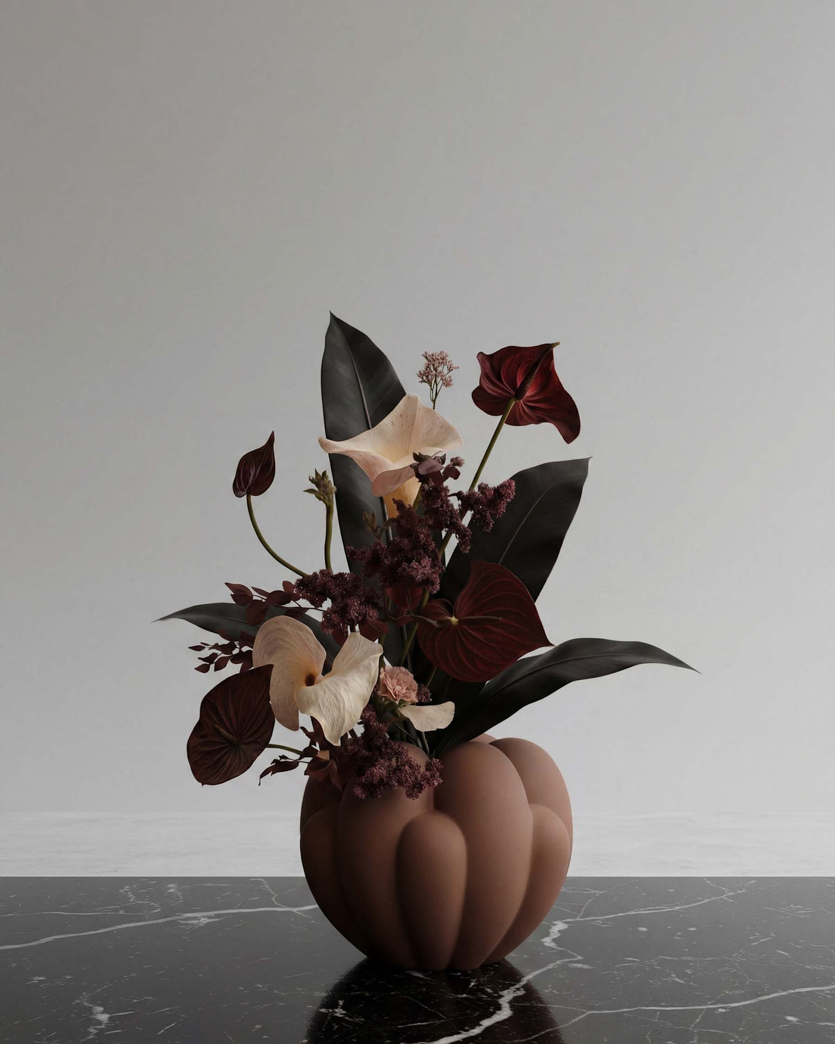 Βάζο Bloom Mini - Κεραμικό Ανοιχτό Καφέ H27 x W35 x L35 cm 101 COPENHAGEN