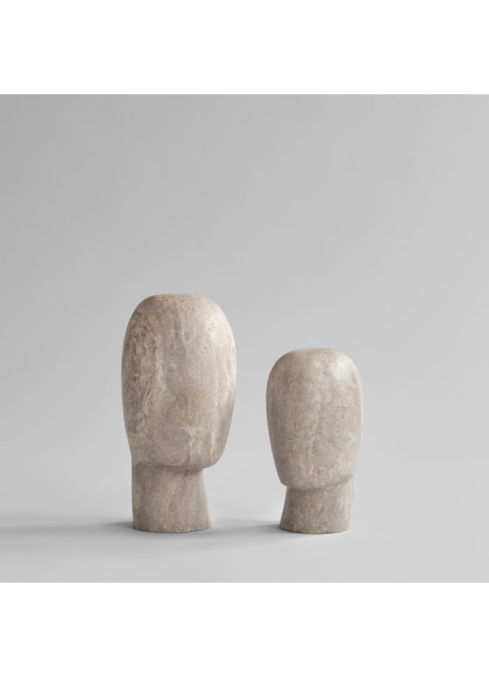 culpture, Medio - Silver Travertine H33 x L16 x W18 cm 101 COPENHAGEN