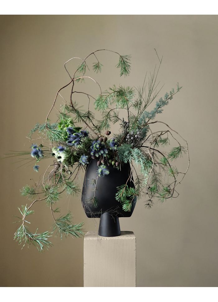 Βάζο Sphere Square Hexa Κεραμικό, Μαύρο Η60x 18 x 48cm, 101 COPENHAGEN