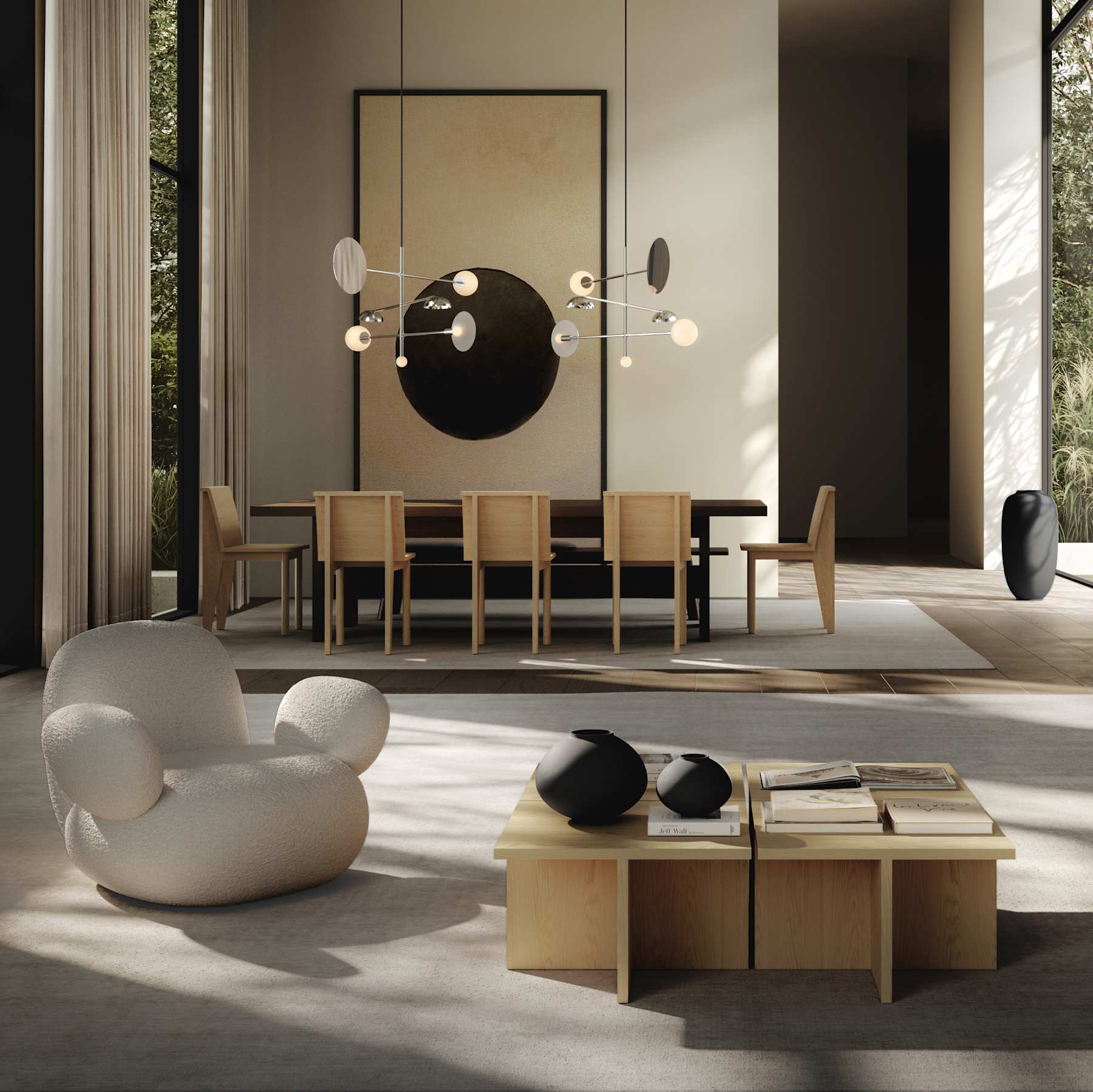 Τραπεζάκι Σαλονιού Brutus - Φυσικό Ξύλο Δρυός H36 x W60 x L60 cm 101 COPENHAGEN