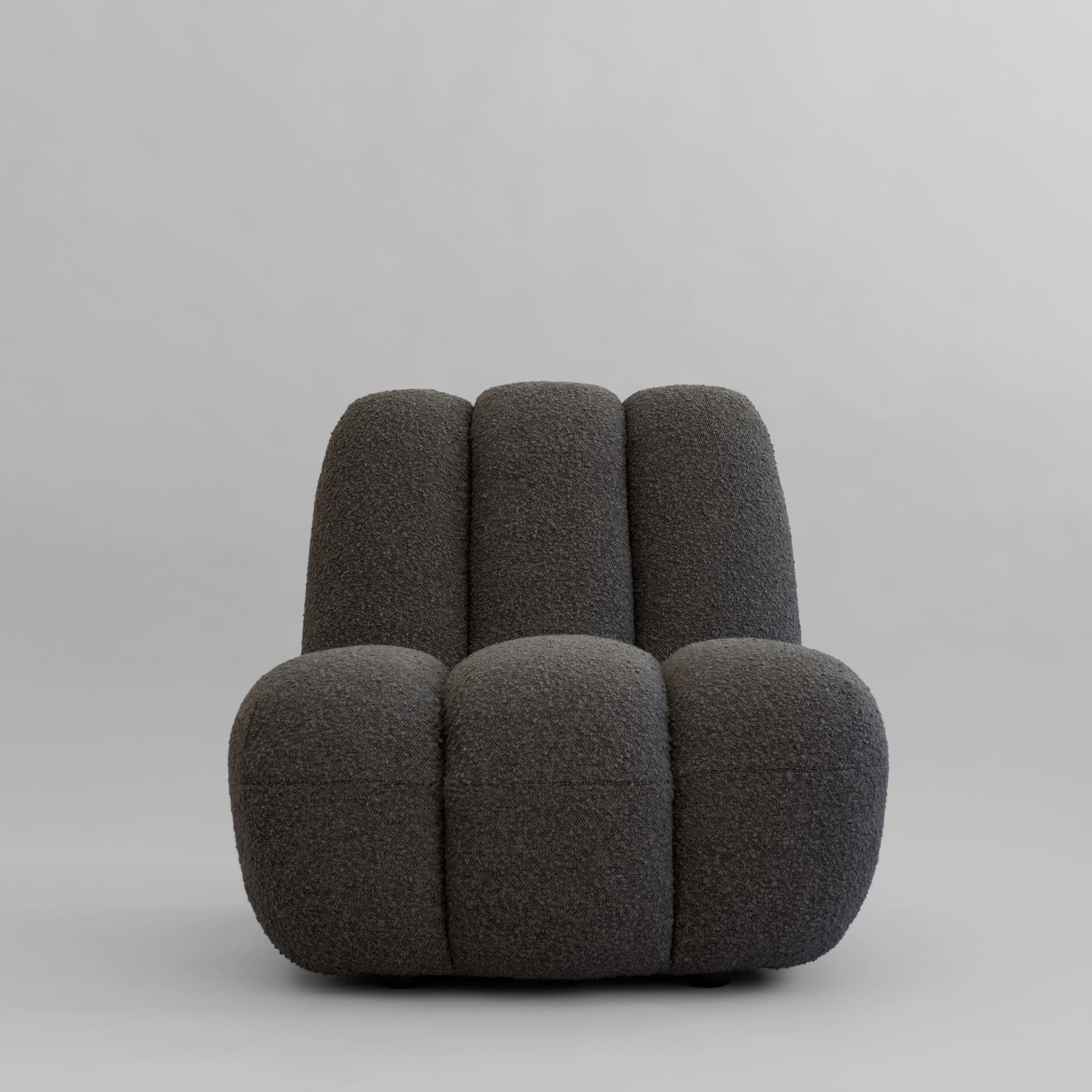 101 COPENHAGEN Πολυθρόνα Πολυθρόνα Toe Chair (A2635) Μπουκλέ Ύφασμα Σκούρο Taupe L70xW80xH72 cm 101 COPENHAGEN