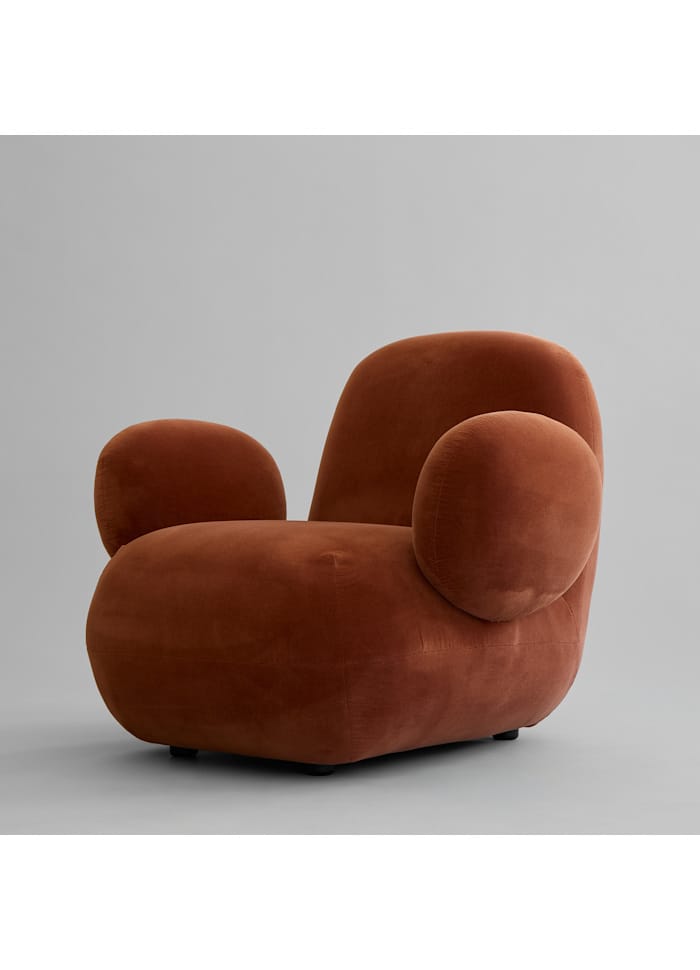 Toe Armchair, Flat - Off White (CPH 900)cm Bouclé Fabric L94 x W100 x H80 101 COPENHAGEN