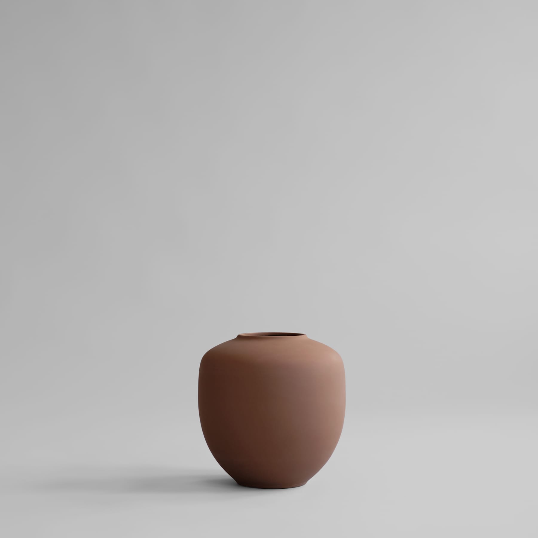 Βάζο Sunao Medio - Κεραμικό Ανοιχτό Καφέ H30 x W30 x L30 cm 101 COPENHAGEN