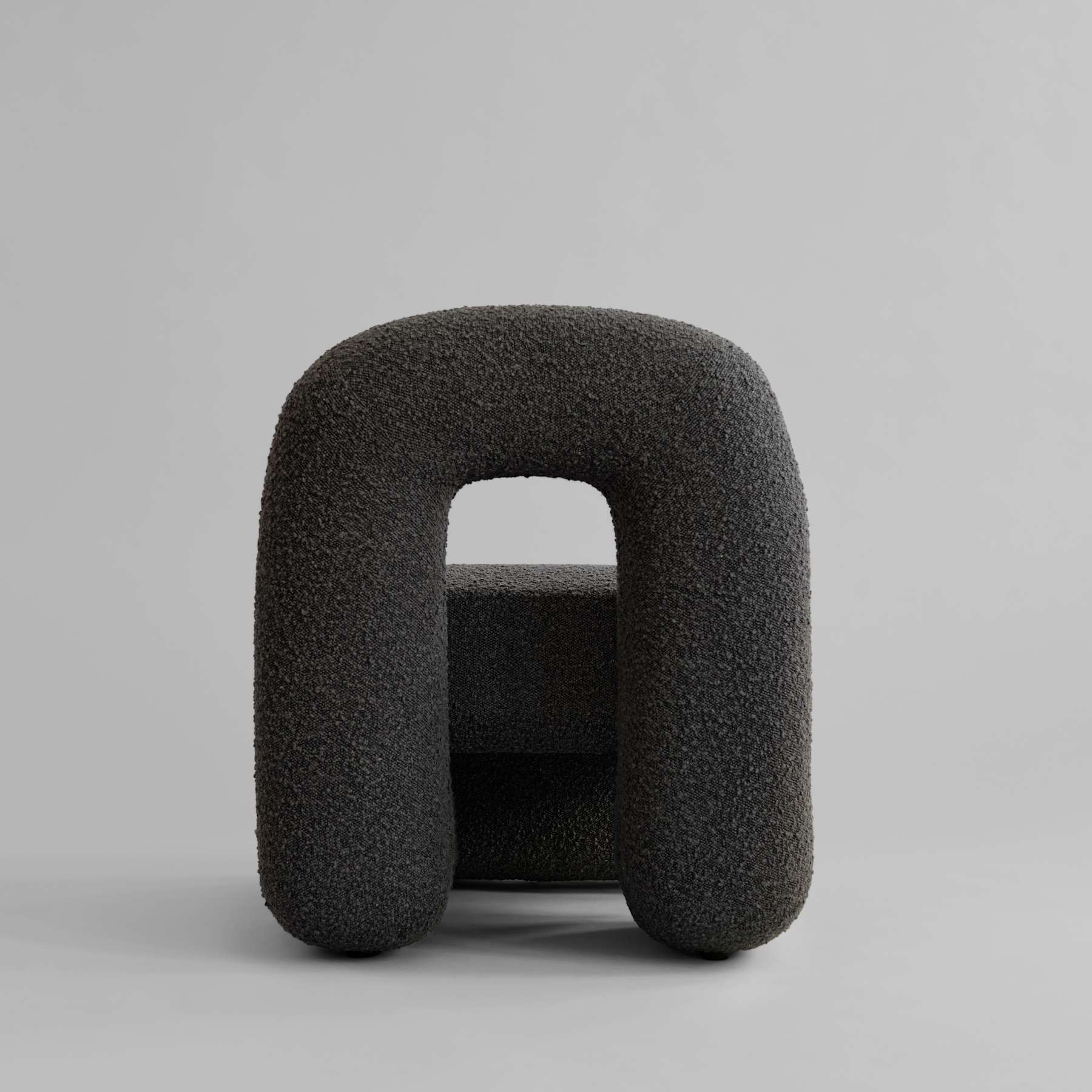 Καρέκλα Σαλονιού Daiku - Μπουκλέ Deep Taupe H73 x W73 x L60 cm 101 COPENHAGEN