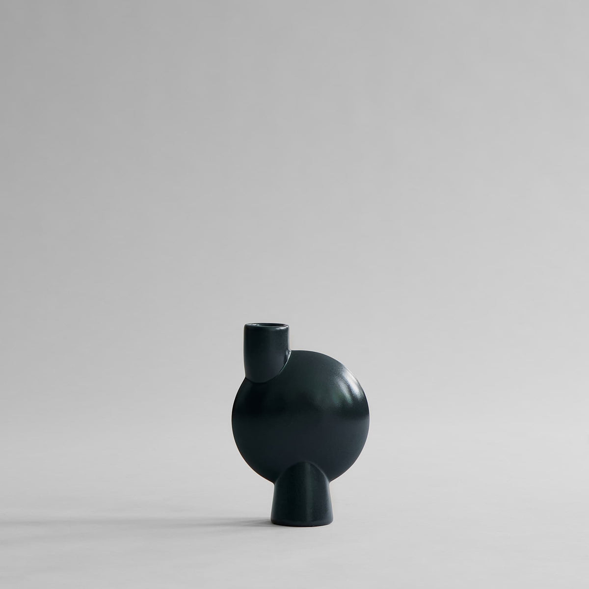 Βάζο Sphere Bubl Medio - Κεραμικό Σκούρο Πράσινο H26 x W8 x L18 cm 101 COPENHAGEN