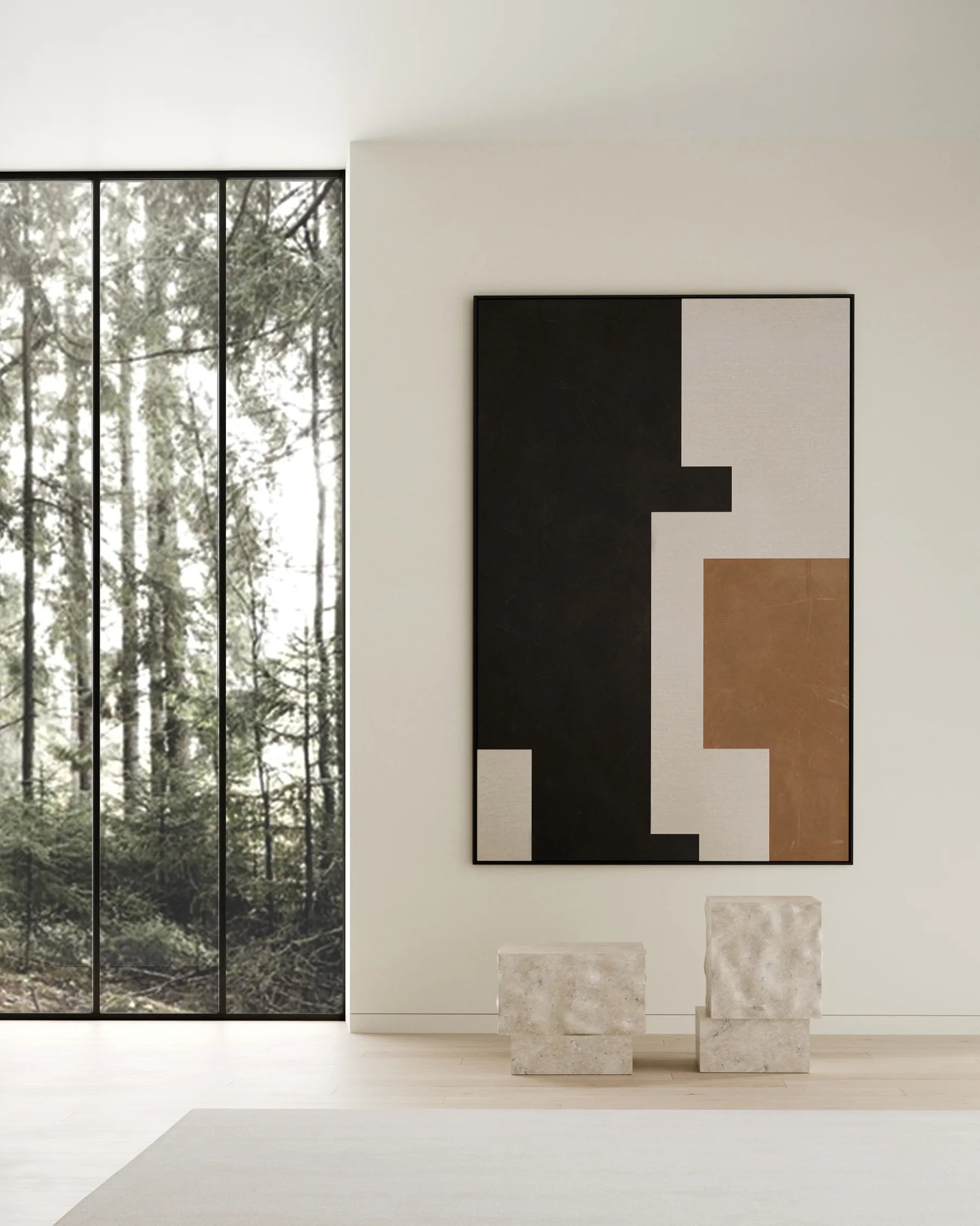 101 COPENHAGEN Τραπέζι Τραπέζι Temple Low Εκρού Σκυρόδεμα 55x65x43cm 101 COPENHAGEN