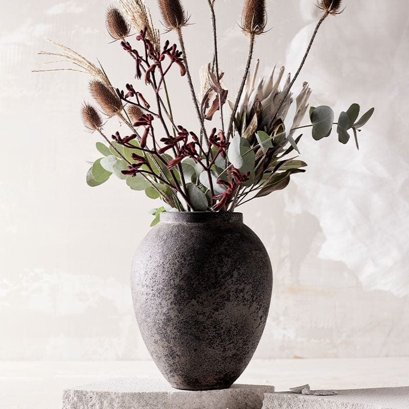 MUUBS Βάζο Βάζο Memory 28 Κεραμικό Τερακότα Καφέ/Γκρί H28 Ø23cm MUUBS