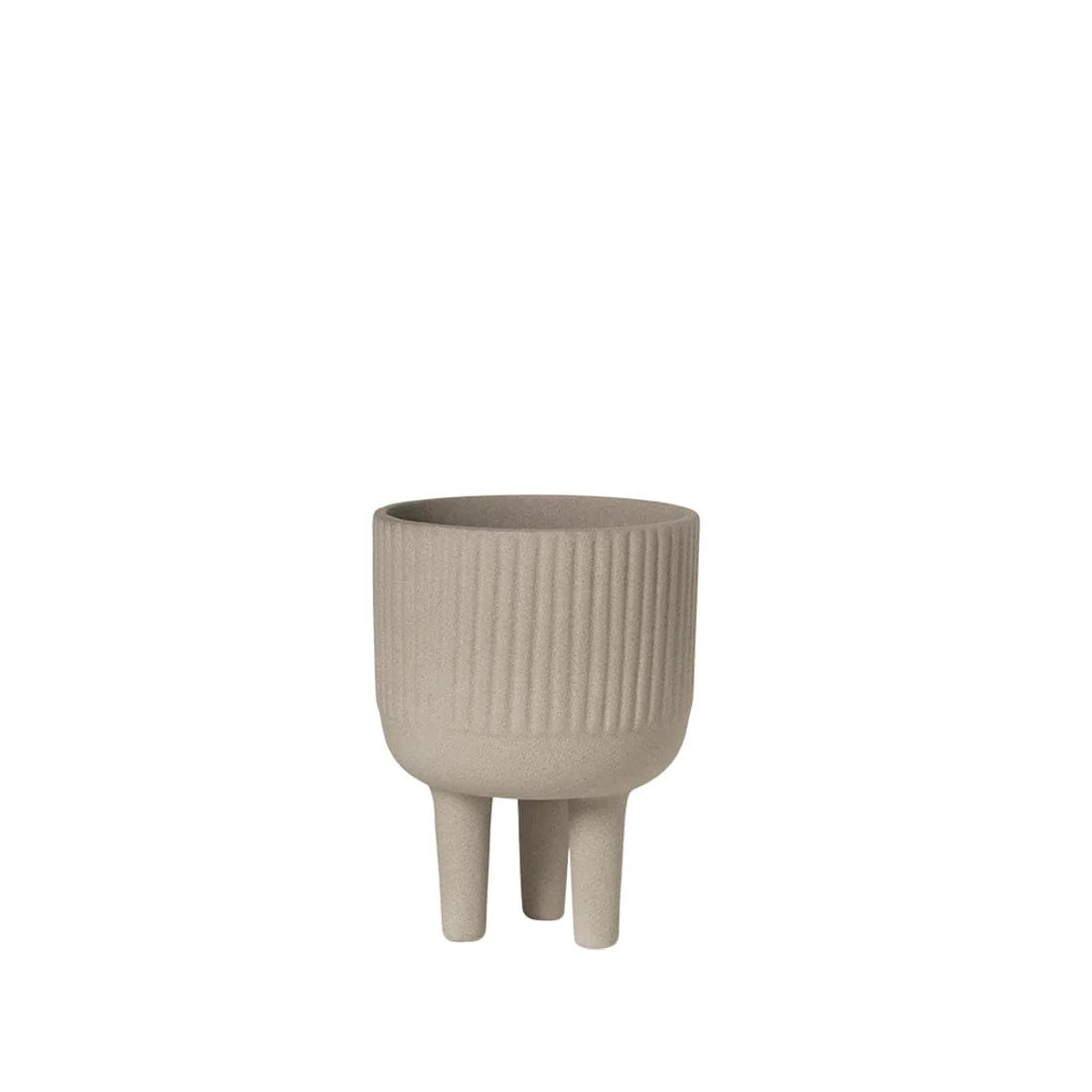 KRISTINA DAM studio Κασπώ Διακοσμητικό Mπολ/Κασπώ, Small, Ø12XH16CM, Γκρεζ, Τερακότα, KRISTINA DAM studio