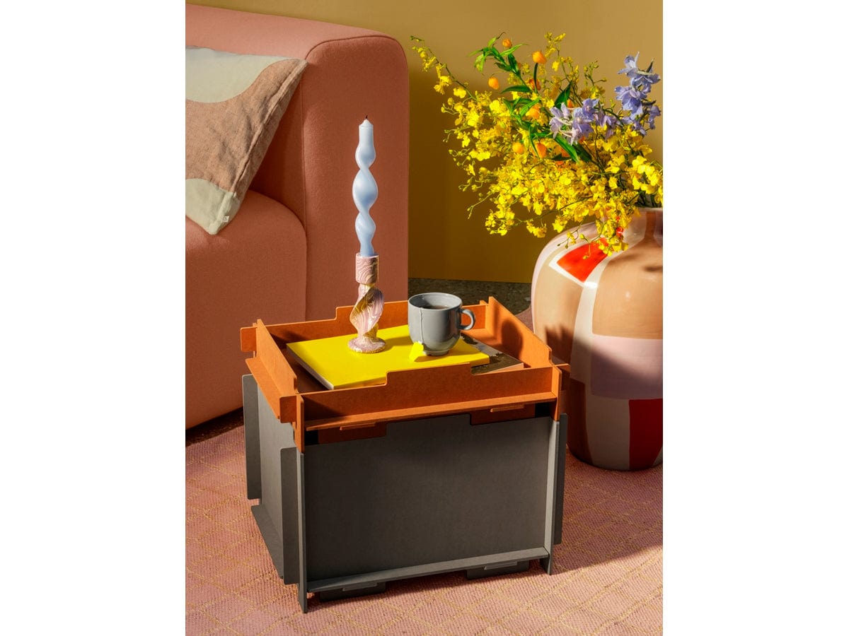 Broste Copenhagen Βάζο Δαπέδου Βάζο Δαπέδου DANA Πήλινο Λευκό/Multicolor Ø35XH50 cm Broste Copenhagen