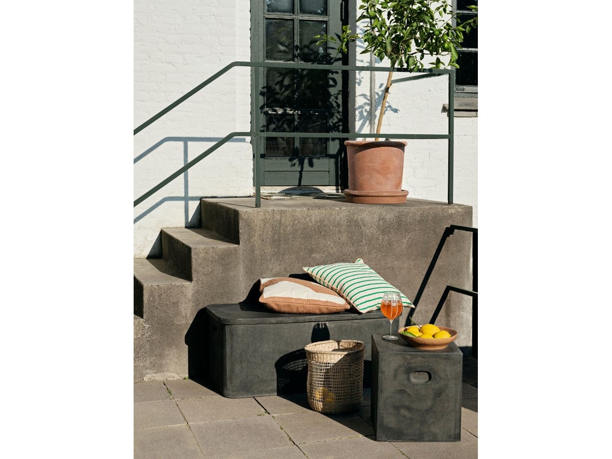 Broste Copenhagen Ποτήρι Ποτήρι Κόκκινου Κρασιού Stripe Γυάλινο Με Λευκές Ρίγες Ø10,5 x H22 cm Broste Copenhagen