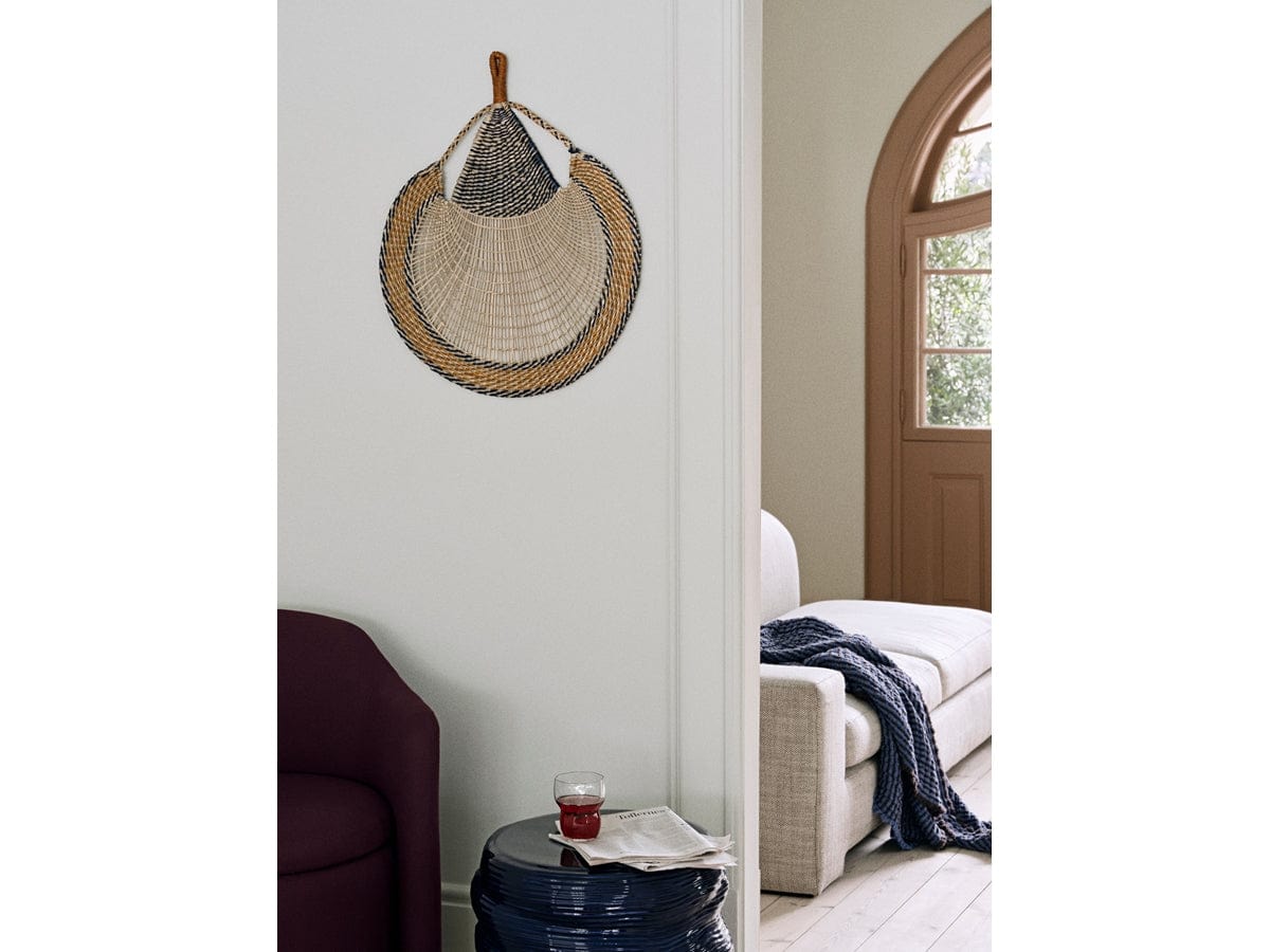 Broste Copenhagen Διακοσμητική βεντάλια Διακοσμητική Βεντάλια Ibi Απο Φύκι Μπλε/Πορτοκαλί W2 x L58 x H68 cm Broste Copenhagen