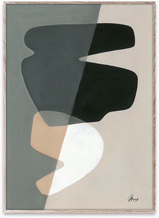 PAPER COLLECTIVE Poster Πόστερ, Composition 02, Γκρι/Μαύρο, 50x70, Sustainable Paper, PAPER COLLECTIVE