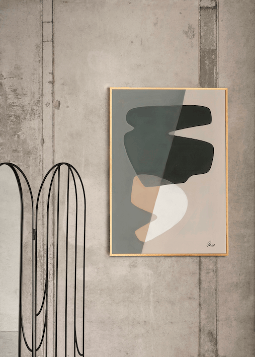 PAPER COLLECTIVE Poster Πόστερ, Composition 02, Γκρι/Μαύρο, 50x70, Sustainable Paper, PAPER COLLECTIVE