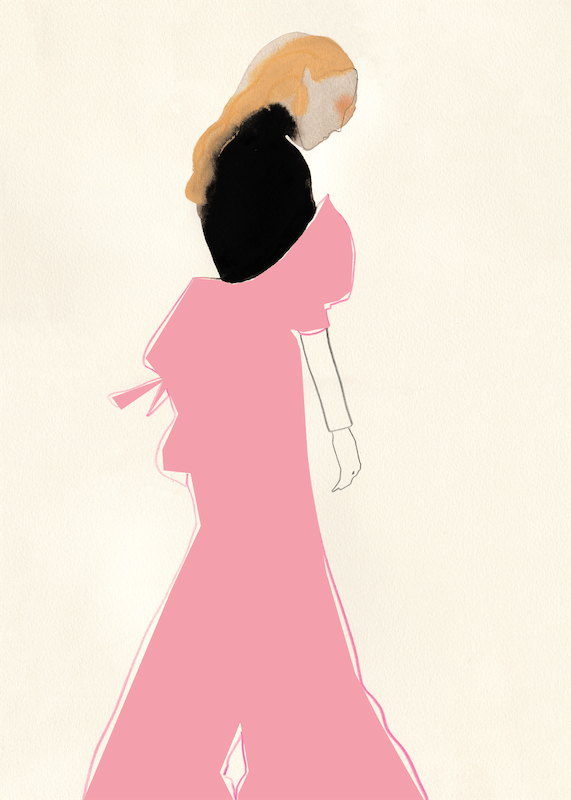 PAPER COLLECTIVE Poster Pink Dress Πόστερ Τοίχου Ροζ, 30x40 PAPER COLLECTIVE
