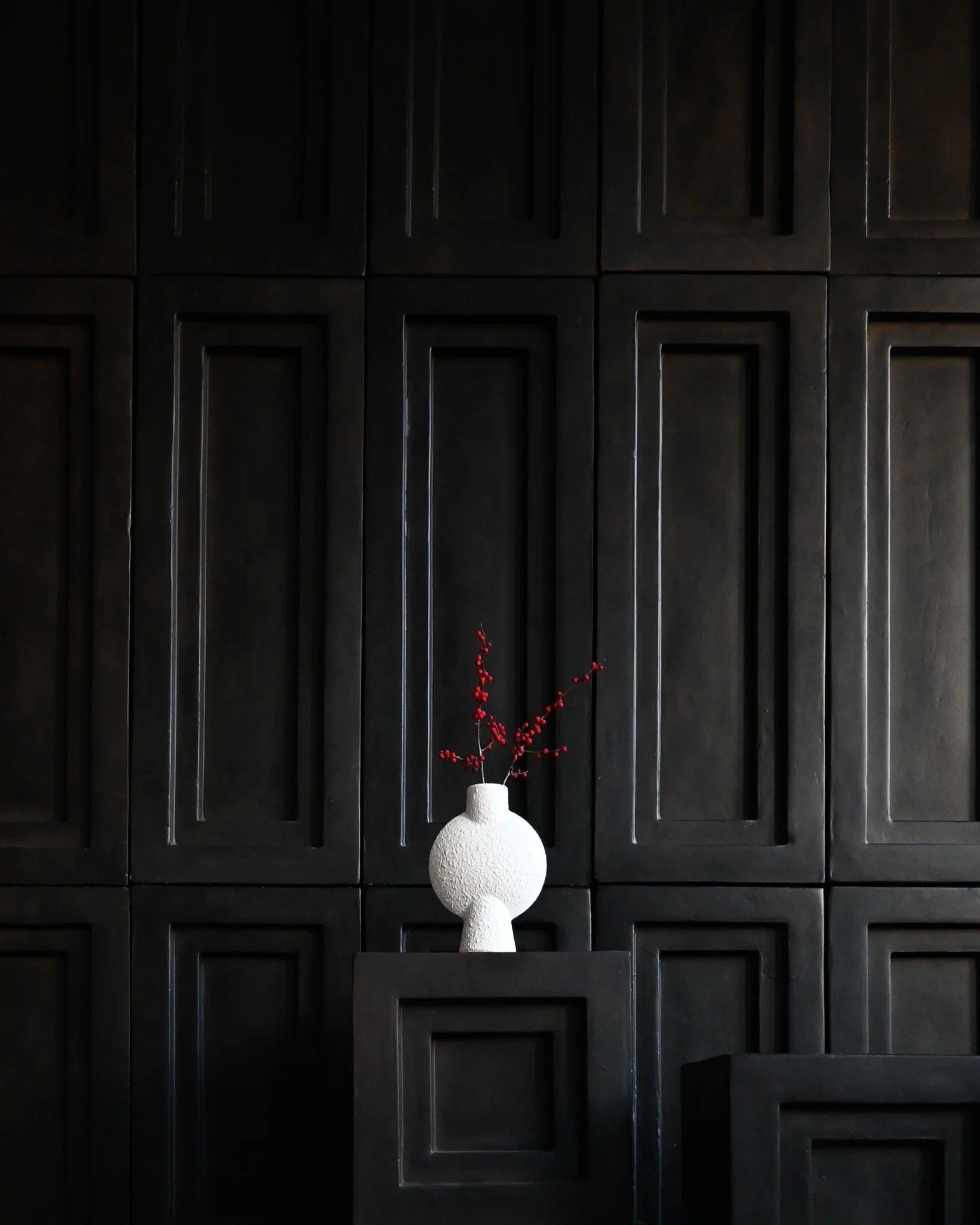 101 COPENHAGEN Βάζο Βάζο, Sphere Bubl, Mini, Άσπρο, Κεραμικό, 18x6x14cm, 101 COPENHAGEN