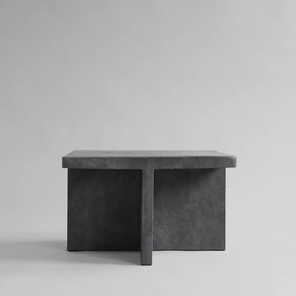 101 COPENHAGEN Coffee Table Τραπέζάκι Σαλονιού Brutus Λευκό Σκυρόδεμα Από Ίνες H36xW60xL60 cm 101 COPENHAGEN